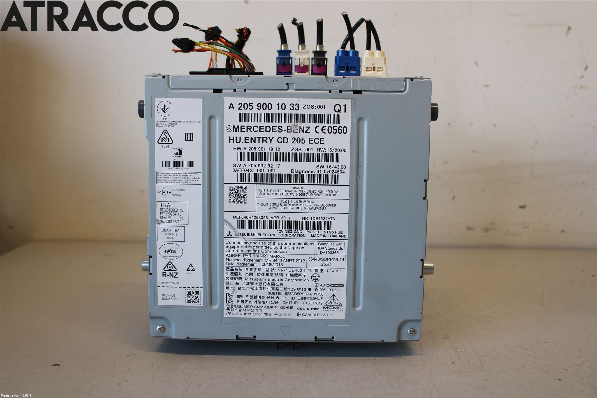 Mercedes-Benz MB GLC-KLASS (X253/C253) 15-22 Stereo Radio Med Cd