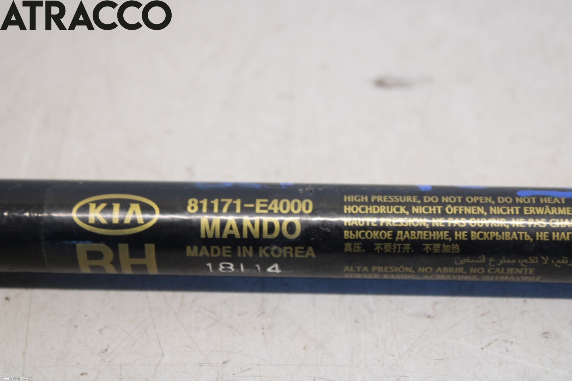 Kia SOUL 09- Panser Demper-Gassfjær