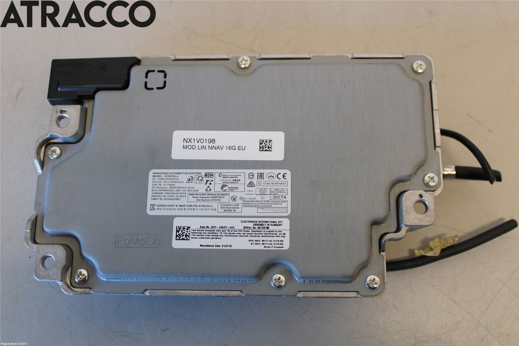 Ford FIESTA (VII) 18-23 Styreenhet Øvrig