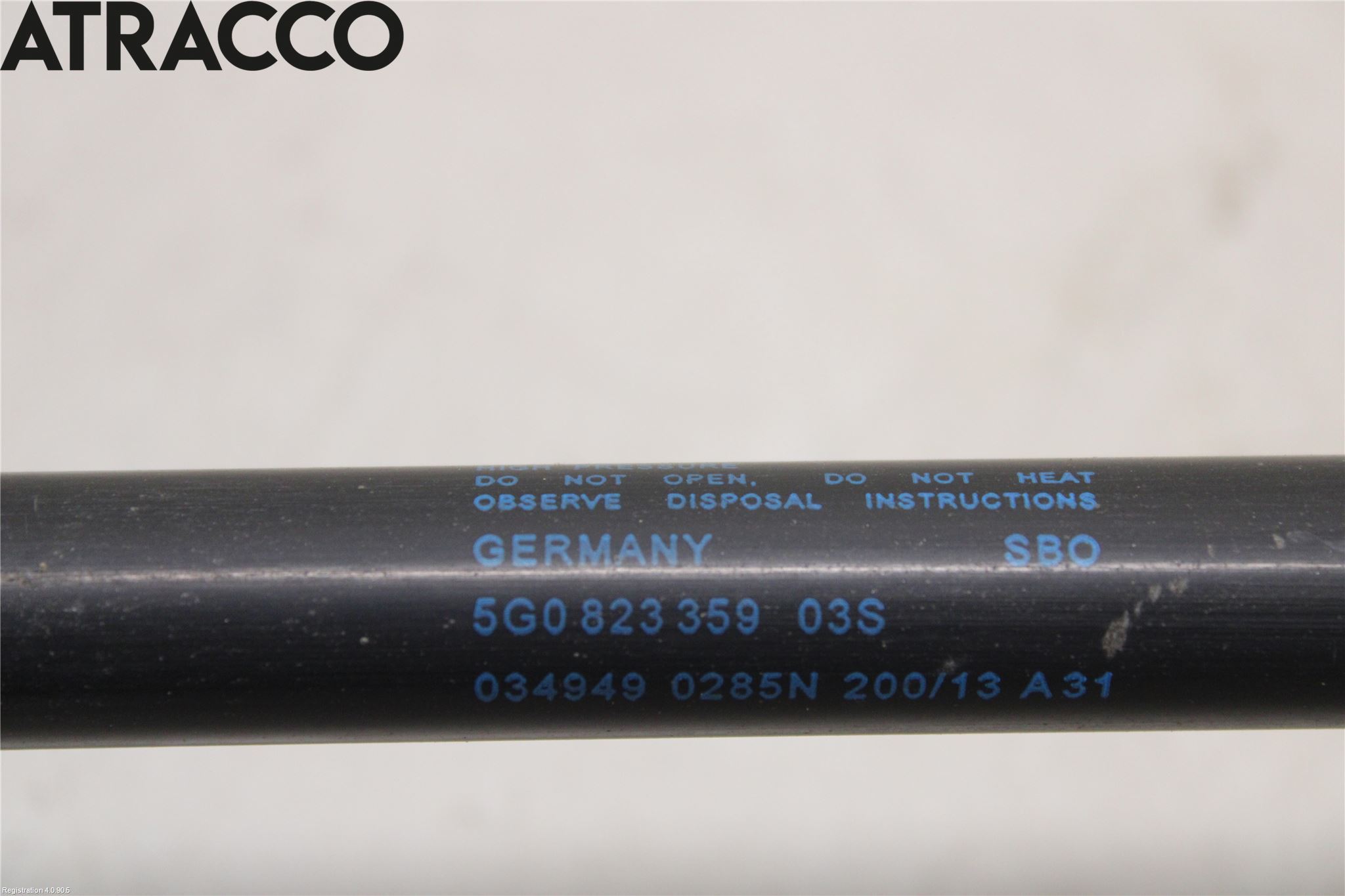 Volkswagen VW GOLF / E-GOLF VII 13-20 Panser Demper-Gassfjær