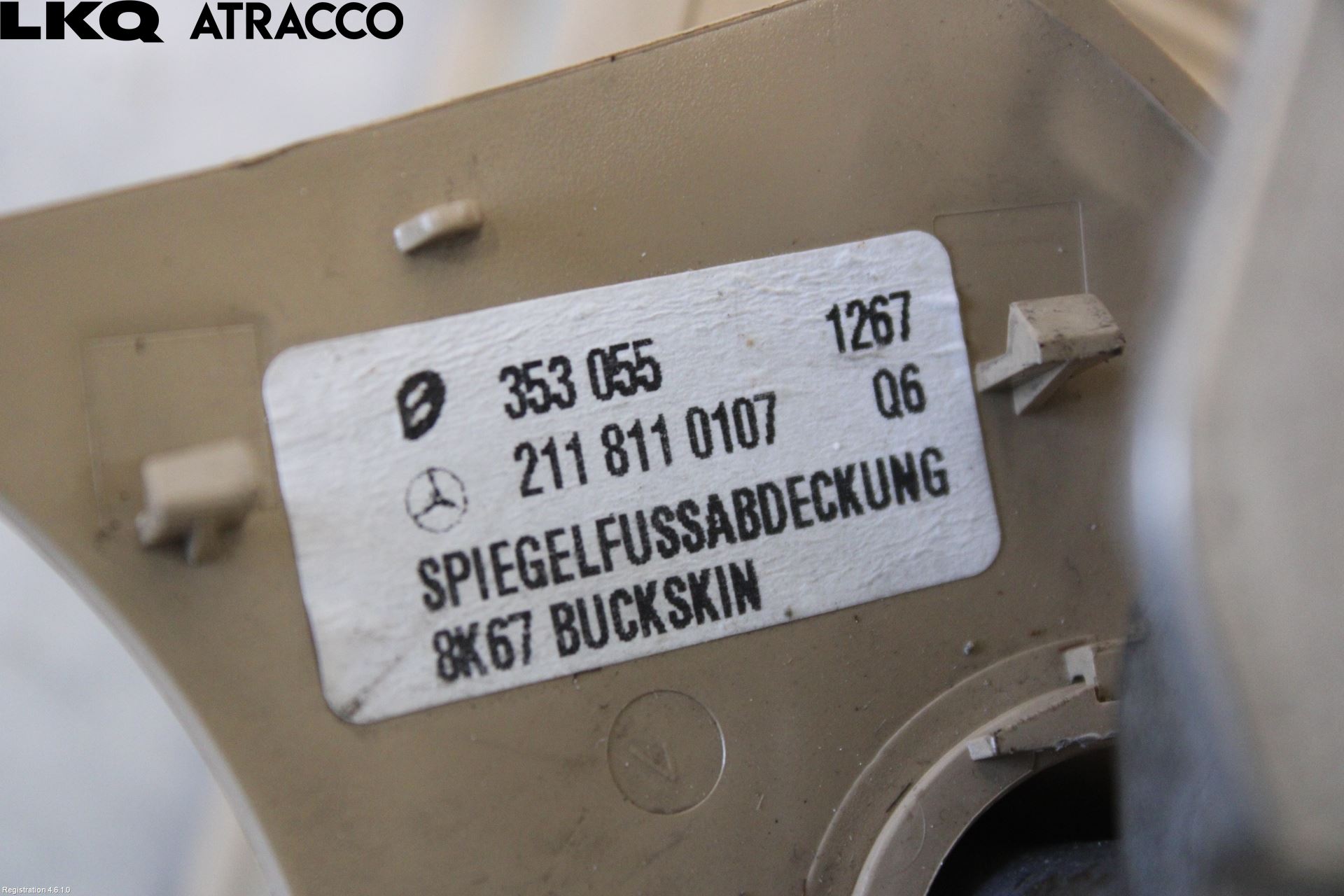 Mercedes-Benz MB E-KLASS (W211) 02-09 Speil Innvendig