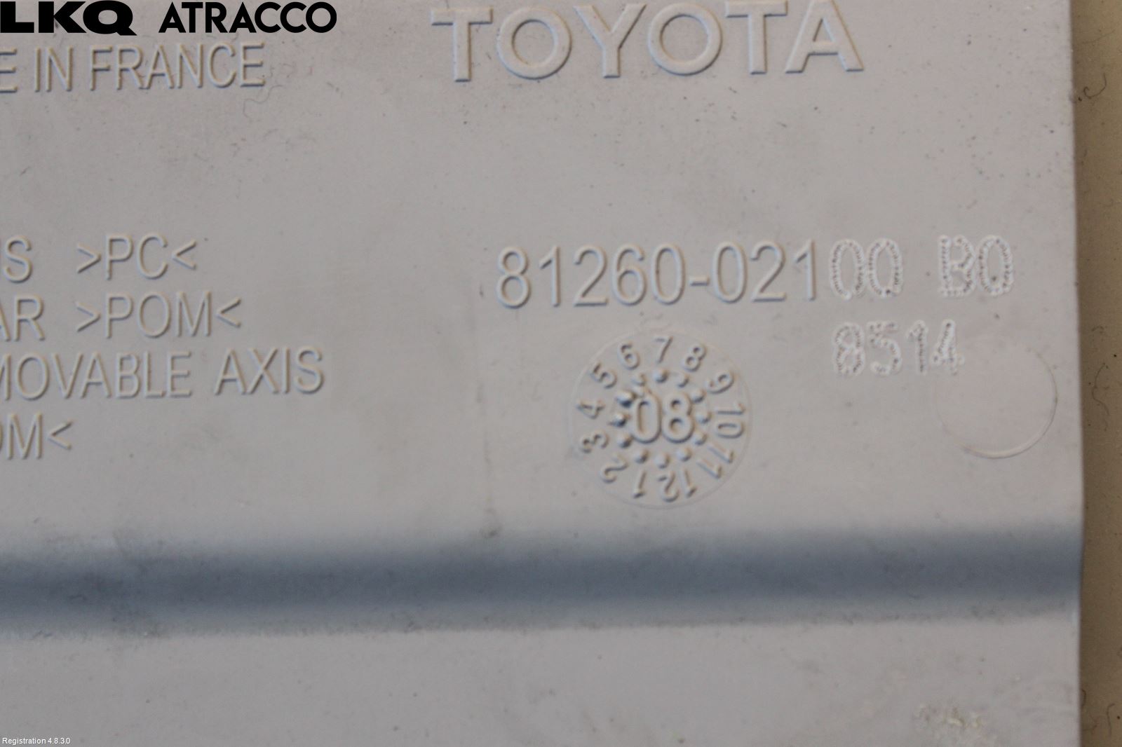 Toyota AURIS 10-12 Innr Taklys