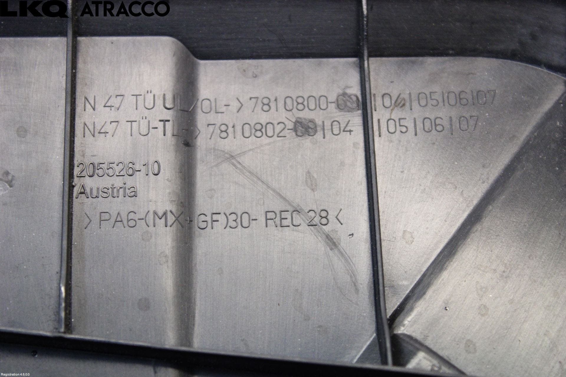 BMW 3 F30/F31/F80 12-19 Motor Deksel Over Motor