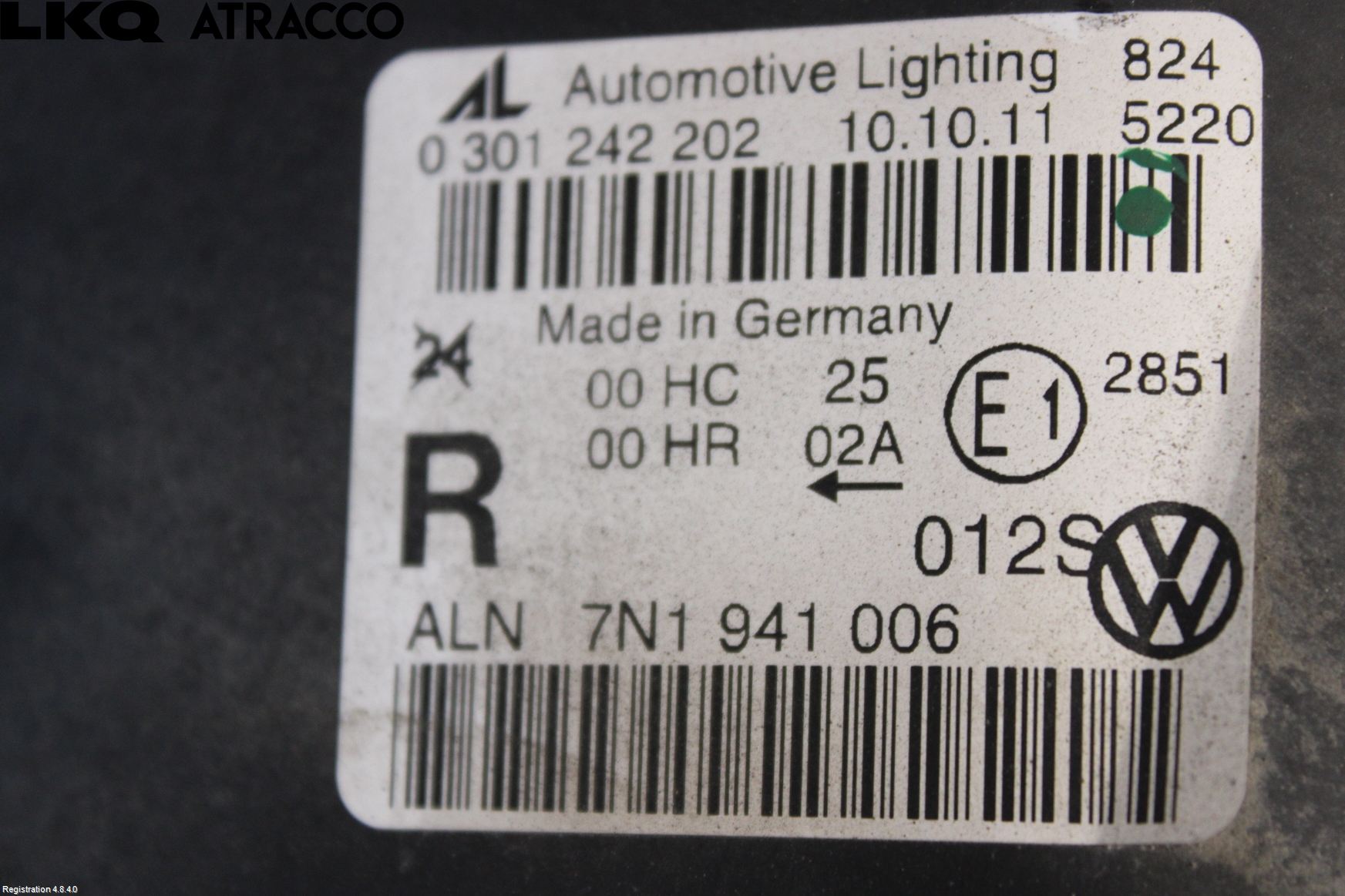 Volkswagen VW SHARAN 11- Frontlykt Høyre