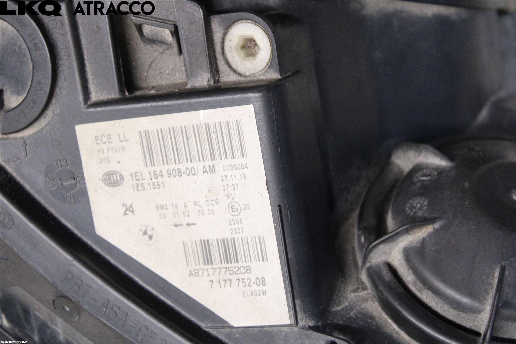 BMW 5 E60/61 Sed/Tou 02-10 Frontlykt Høyre