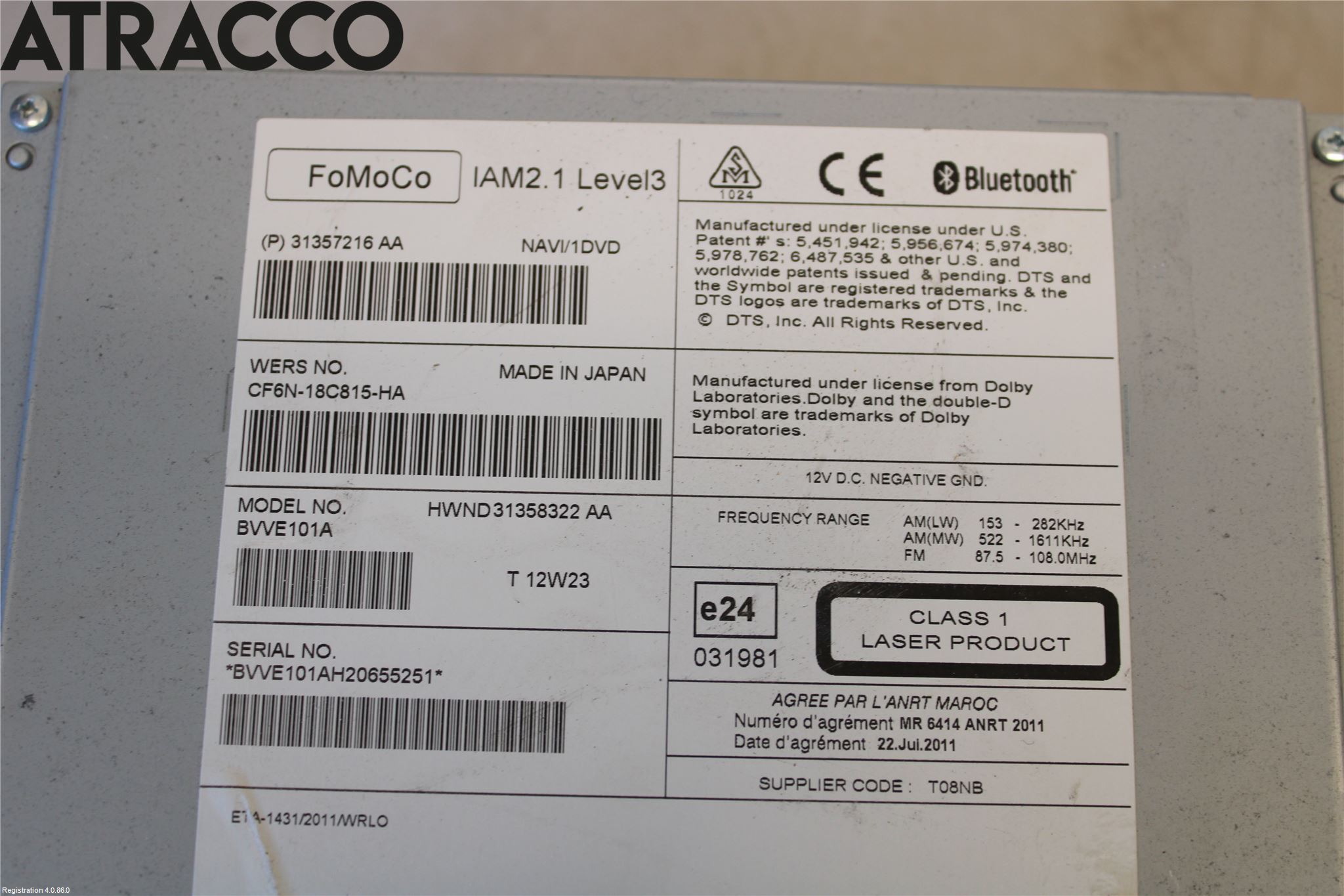 Volvo S80 07-13 Stereo Radio Med Cd