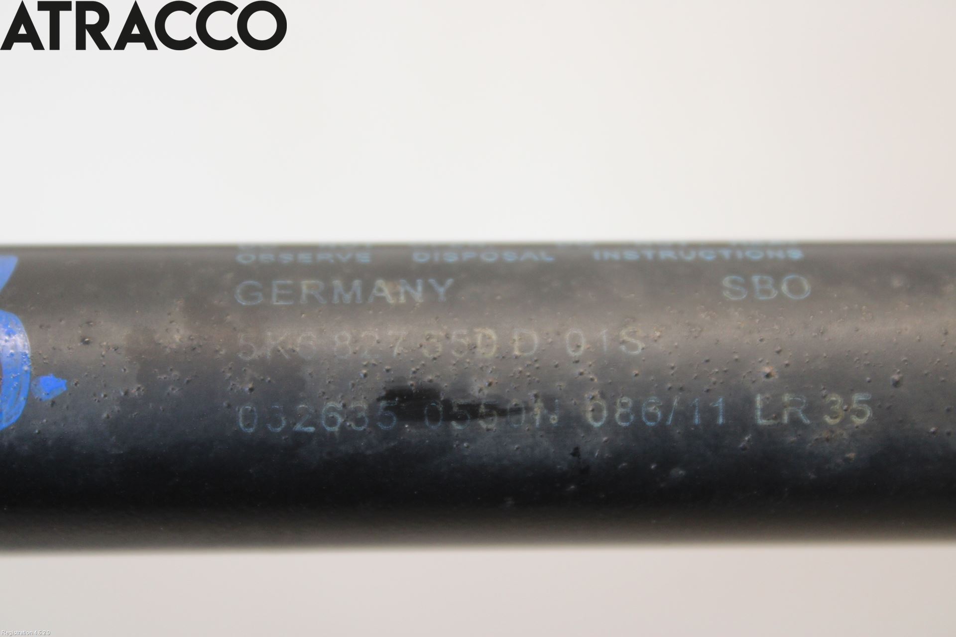 Volkswagen VW GOLF VI 09-13 Bakluke Demper-Gassfjær