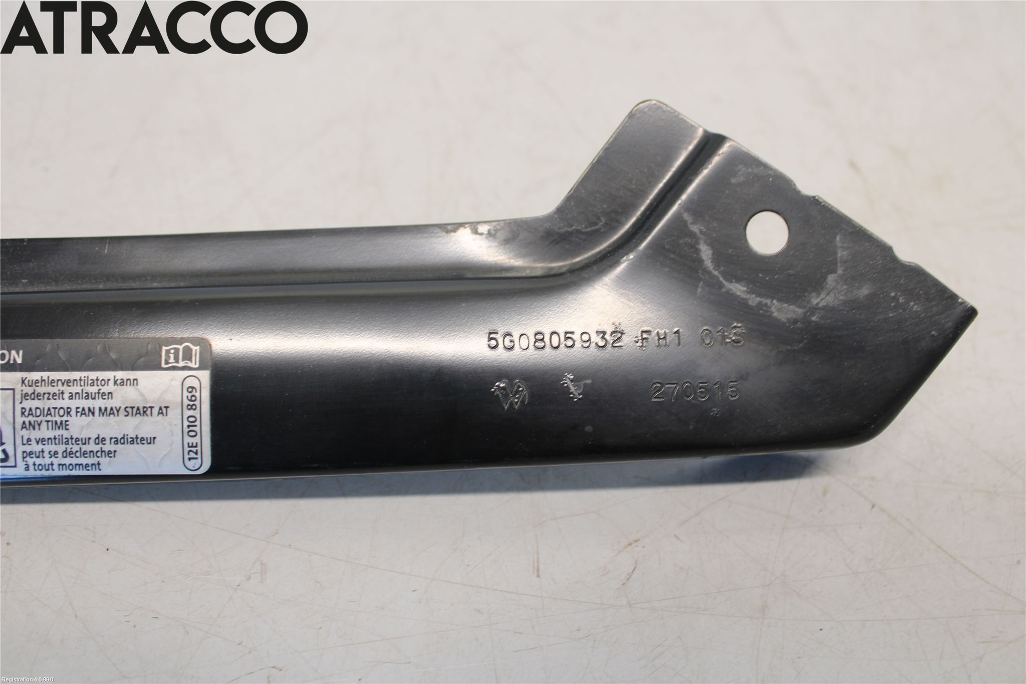 Volkswagen VW GOLF / E-GOLF VII 13-20 Frontplate Øvre