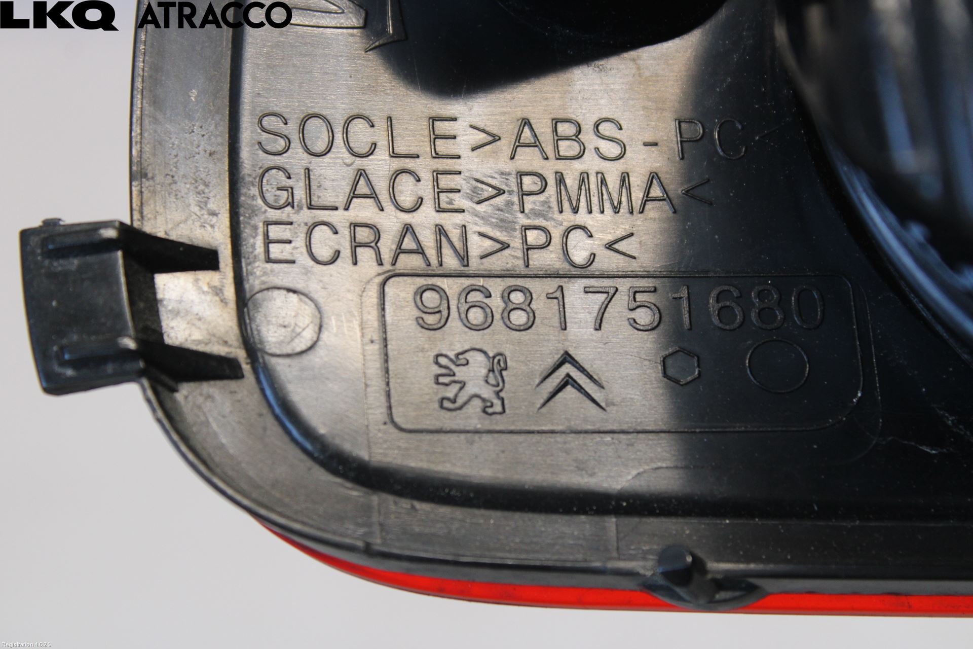 Citroen C3 PICASSO Baklykt Ryggelys-Tåkelys