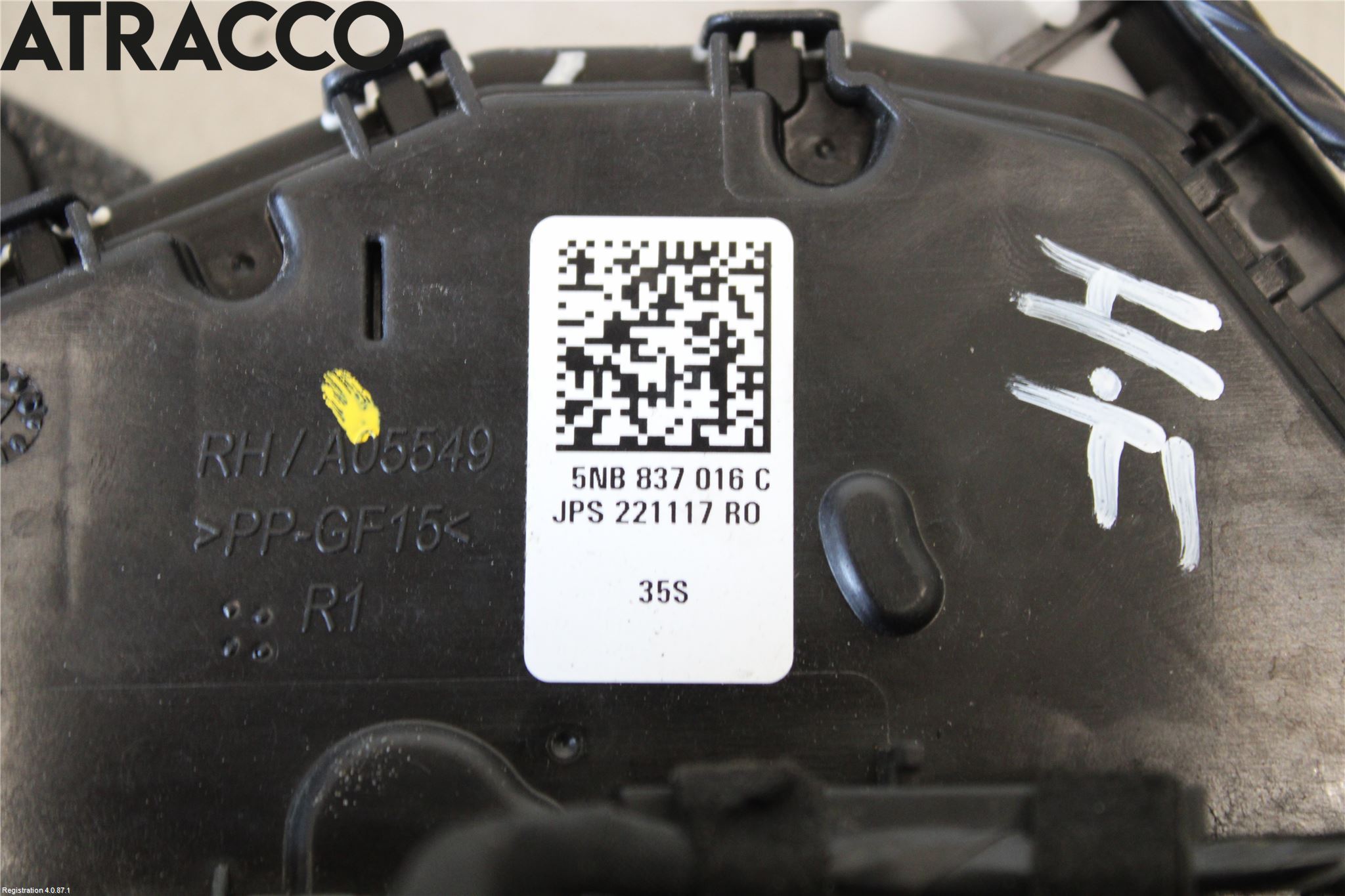 Volkswagen VW PASSAT 15-19 Dørlås - Låsekasse