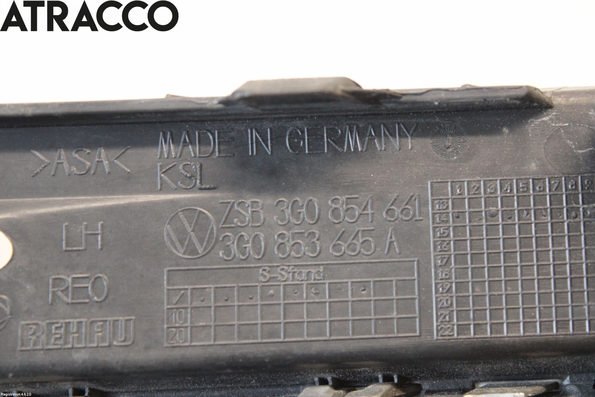 Volkswagen VW PASSAT 15-19 Frontlykt Kurve-Tåkelys Ramme