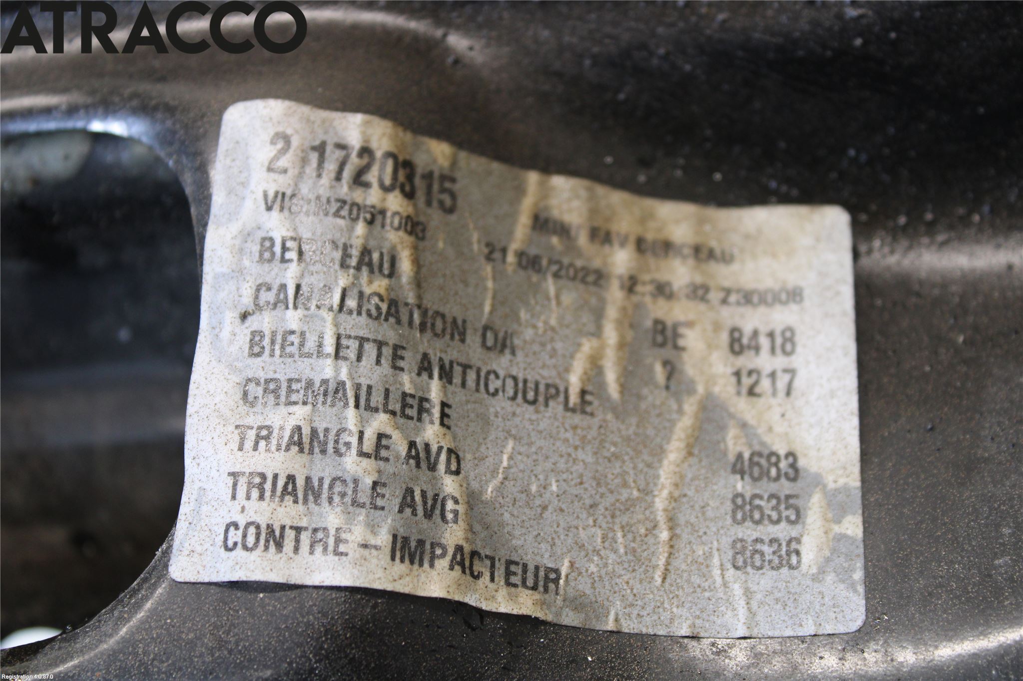 Peugeot EXPERT/E-EXPERT 17- Forstillingsbjelke(Tvergående)