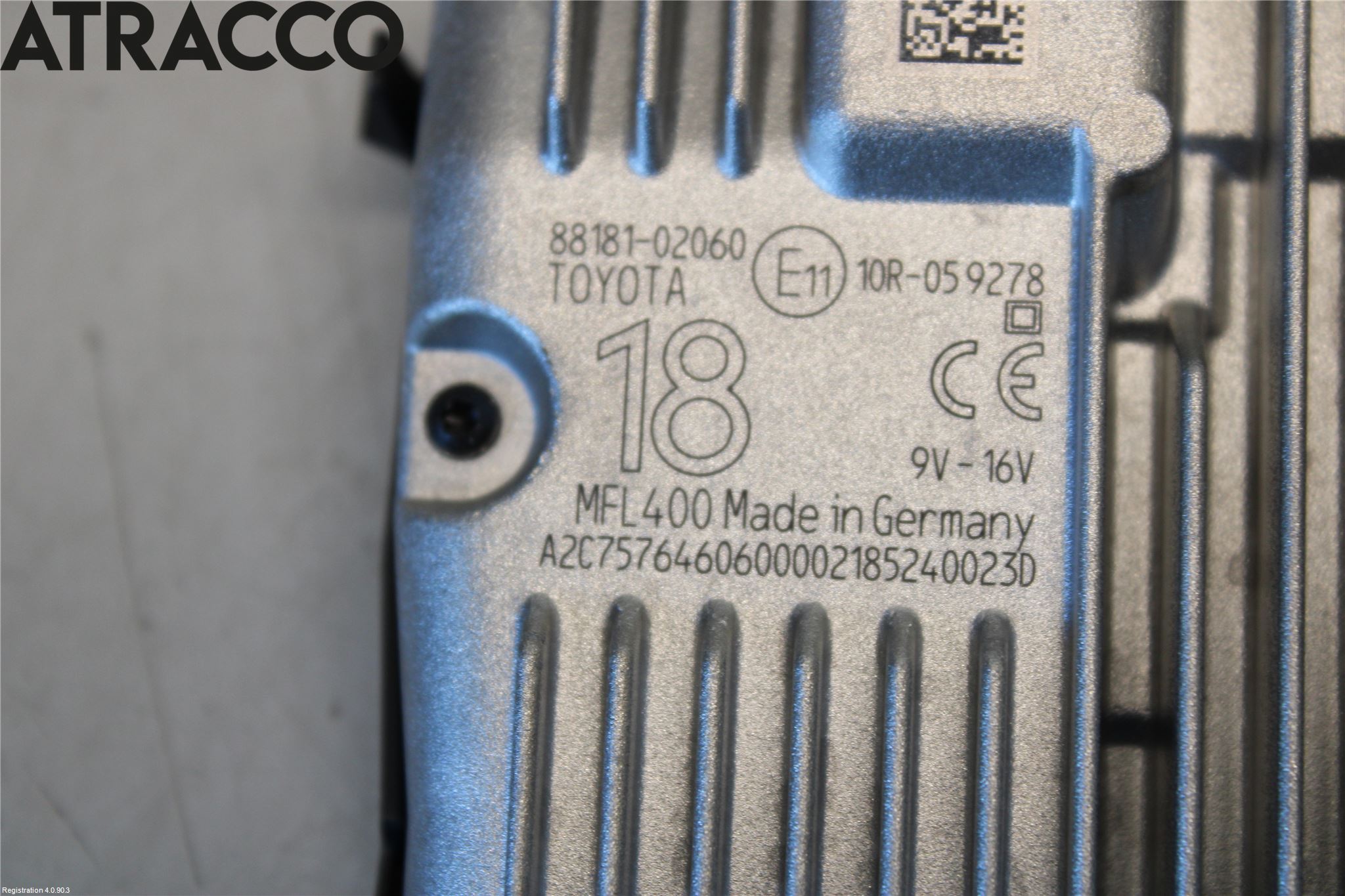 Toyota AURIS 13-19 Sensor Kollisjonsbeskyttelse