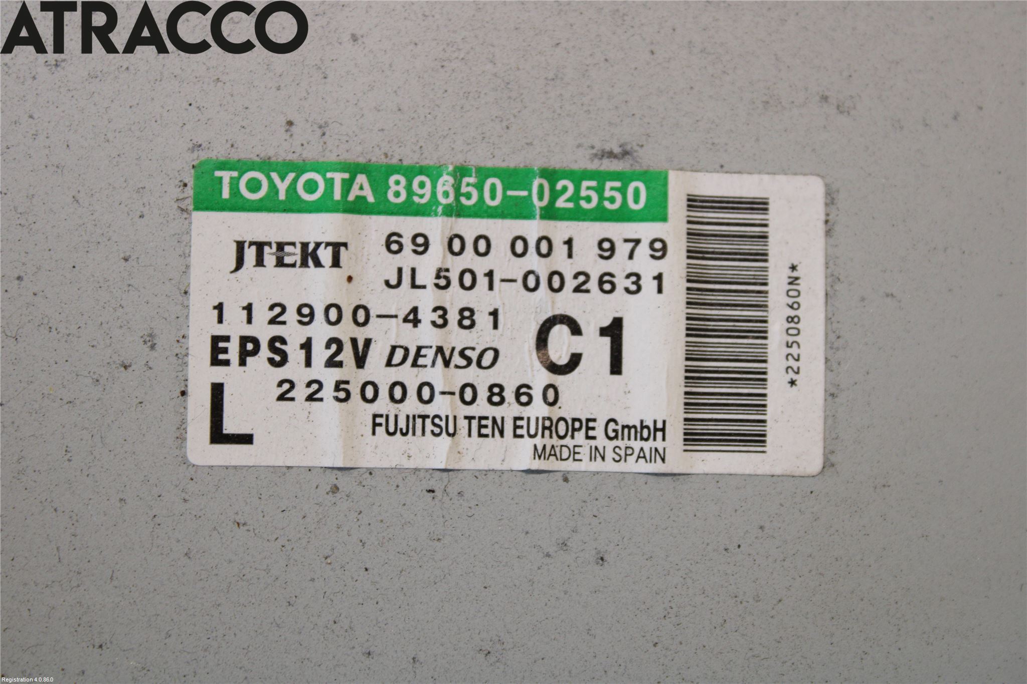 Toyota AURIS 10-12 Styreenhet Styreservo