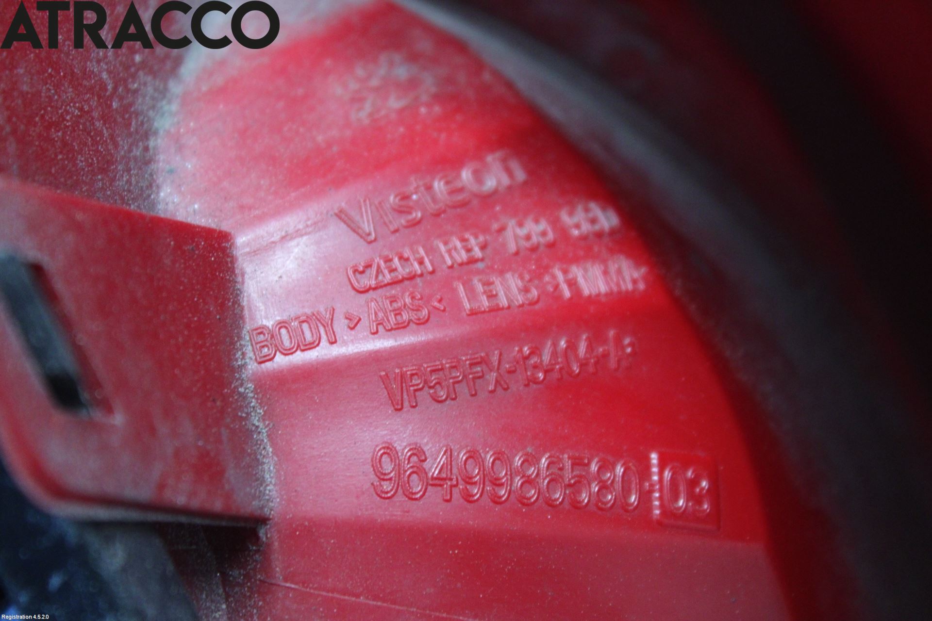 Peugeot 207 Baklykt Høyre