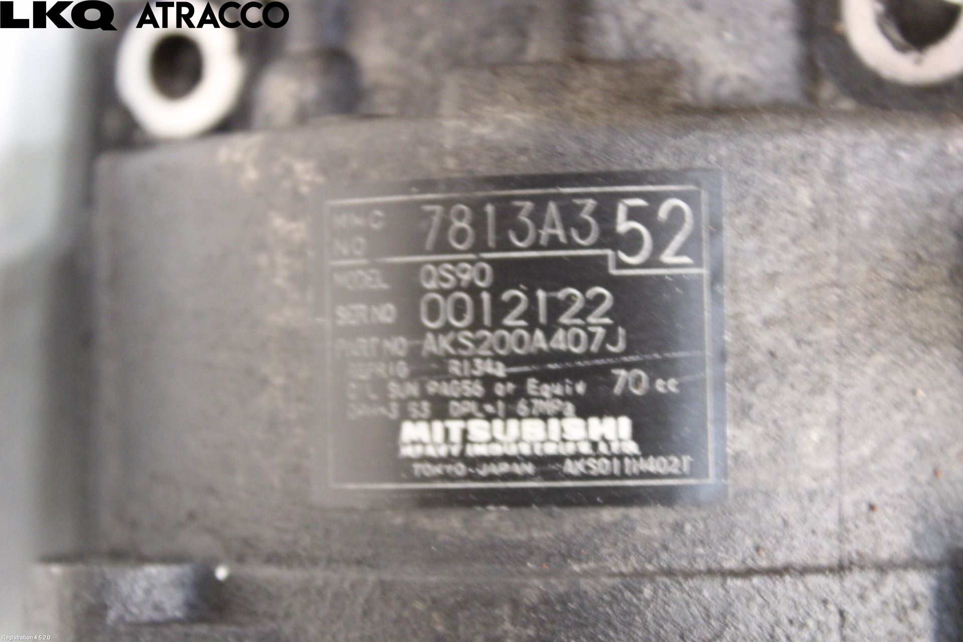Mitsubishi OUTLANDER 07-12 Varme Ac Kompressor