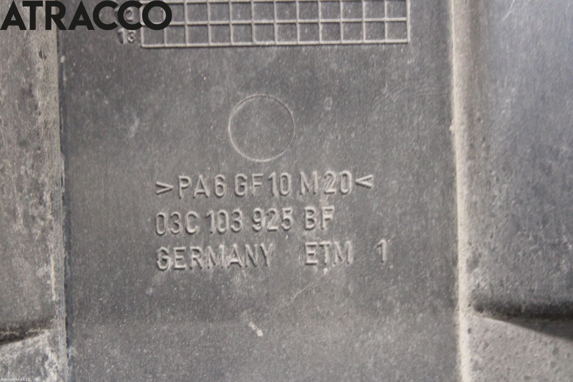 Volkswagen VW SCIROCCO 09-17 Motor Deksel Over Motor