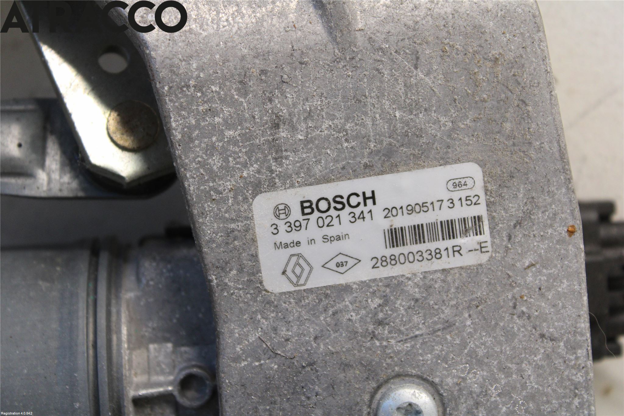 Renault ZOE/E-TECH 13- Viskermotor Frontrute