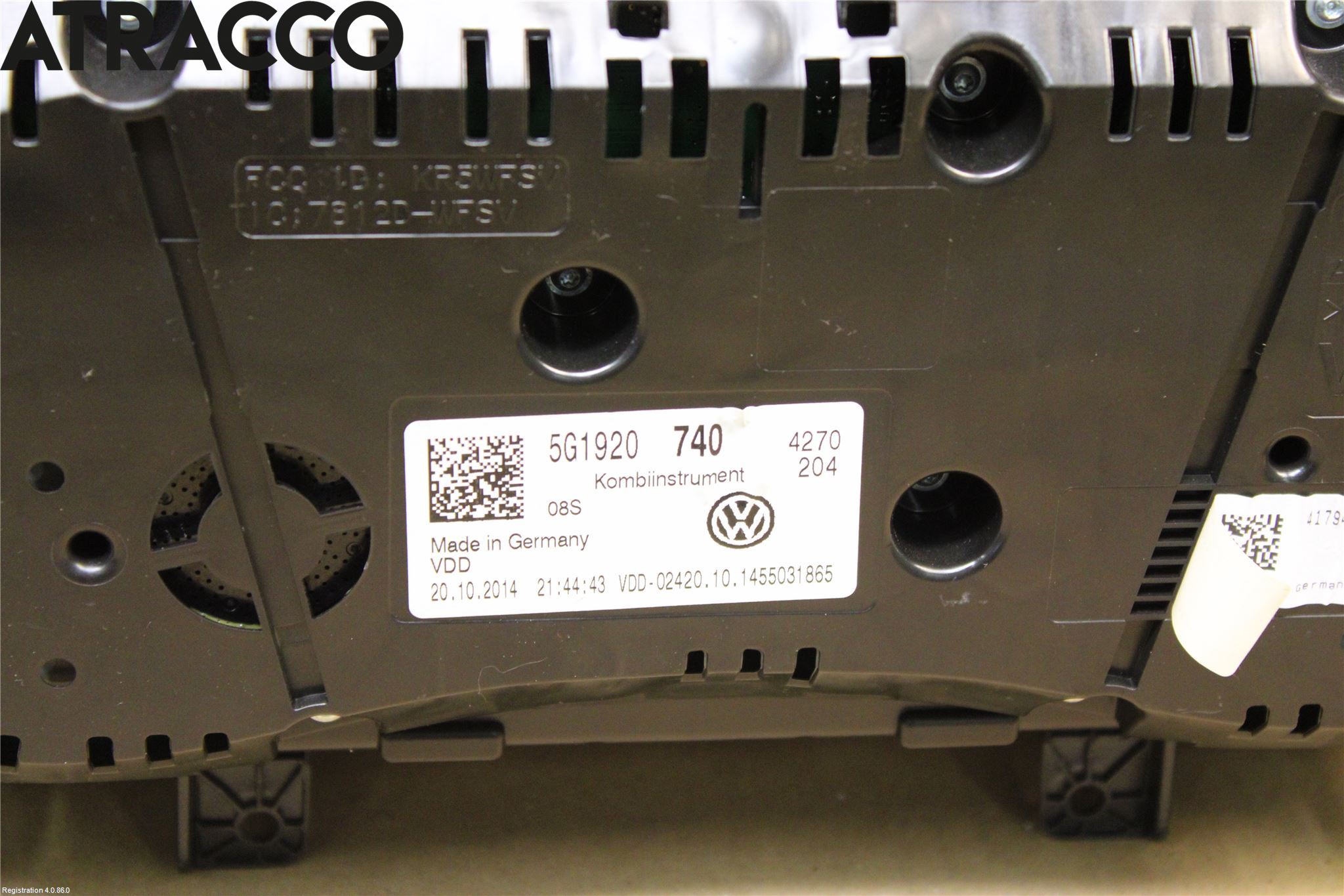 Volkswagen VW GOLF / E-GOLF VII 13-20 Instr Kombinert