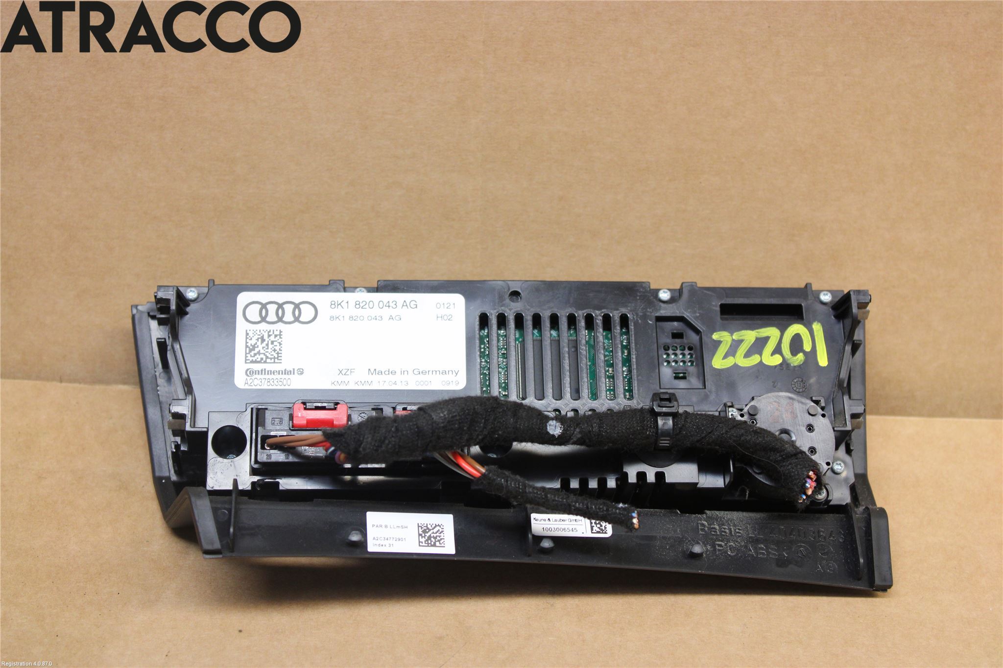Audi A4/S4 08-11 Varme Ac Betjening-Display