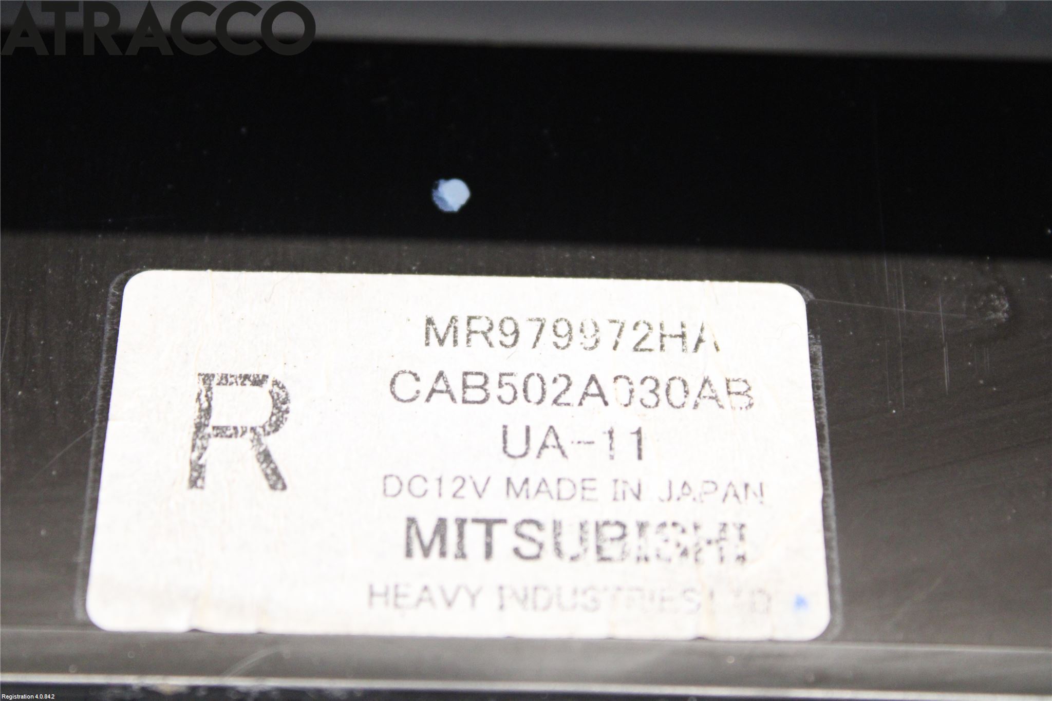 Mitsubishi OUTLANDER 01-07 Varme Ac Betjening-Display