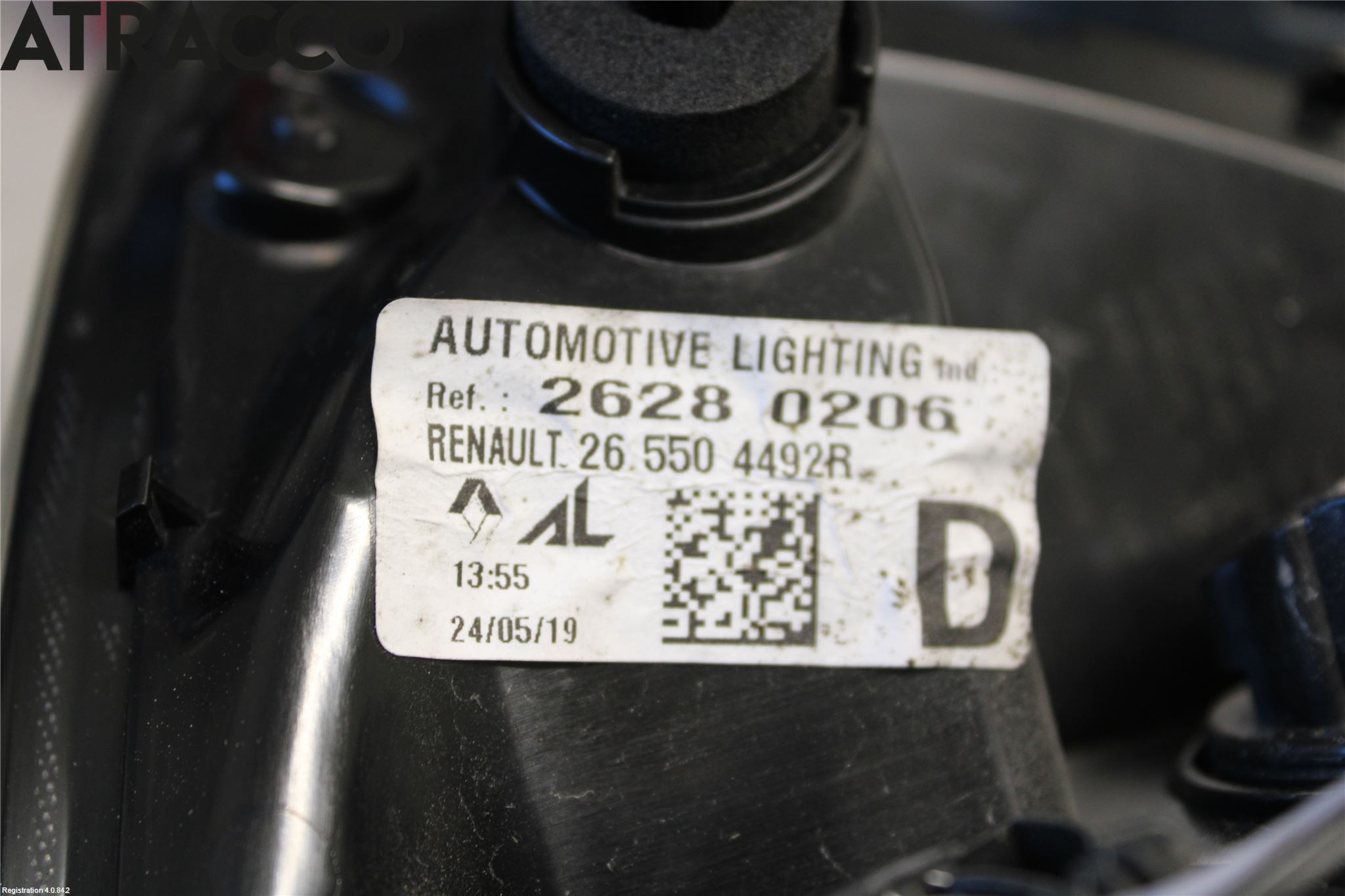 Renault ZOE/E-TECH 13- Baklykt Høyre