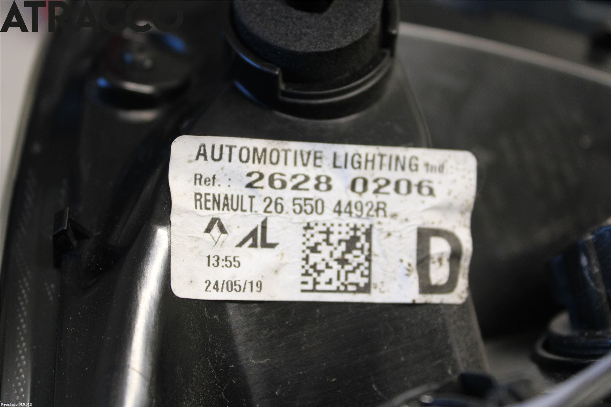 Renault ZOE/E-TECH 13- Baklykt Høyre