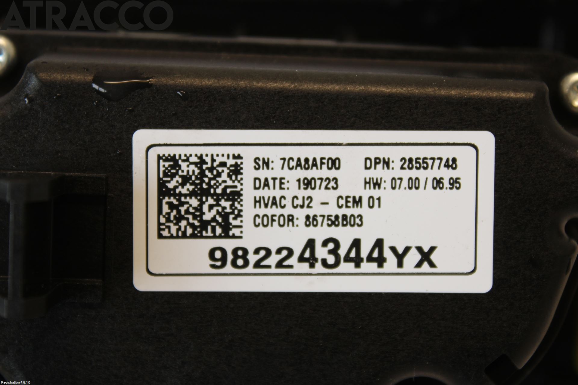 Opel GRANDLAND X 18- Varme Ac Betjening-Display