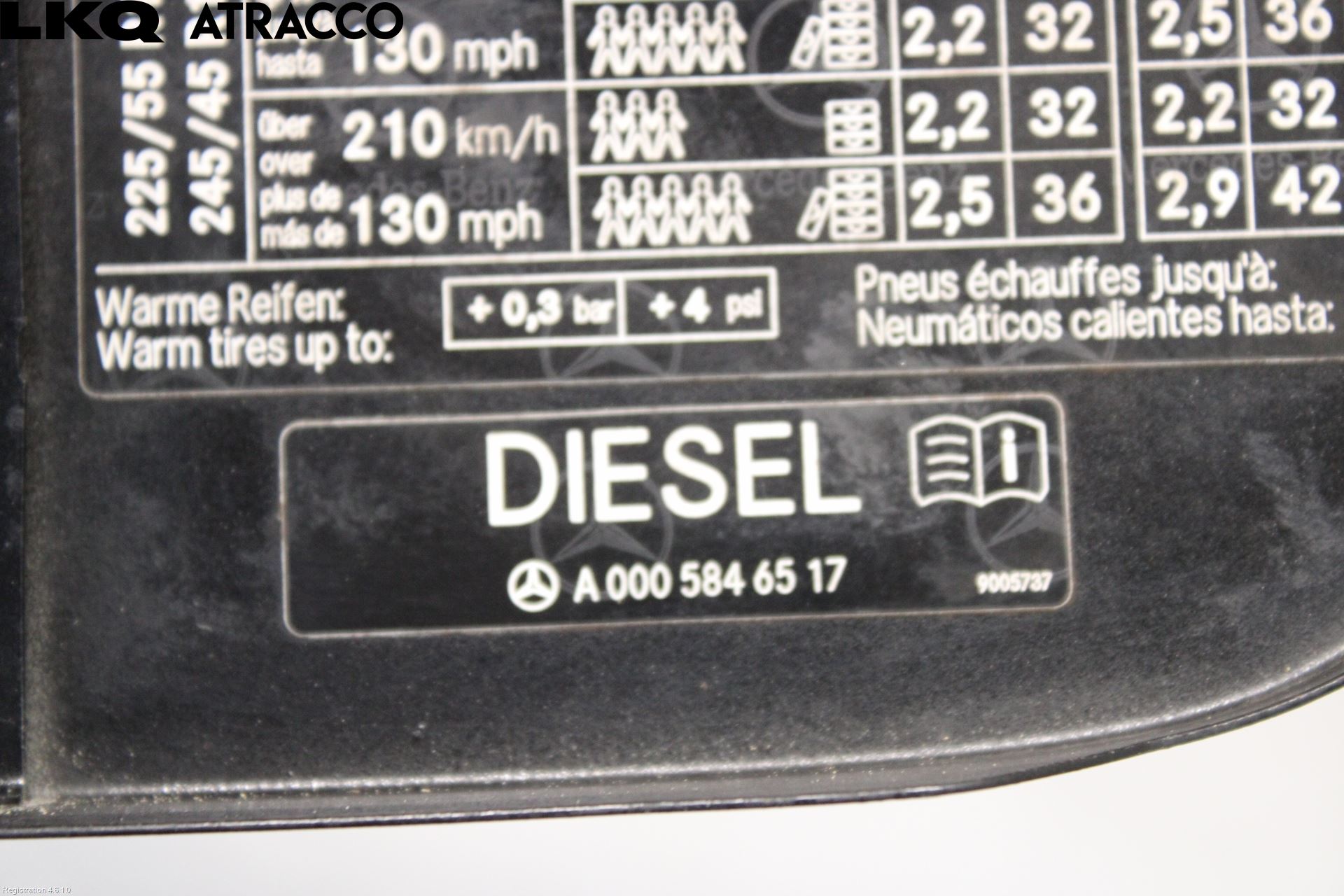 Mercedes-Benz MB E-KLASS (W211) 02-09 Drivstoff Tankluke