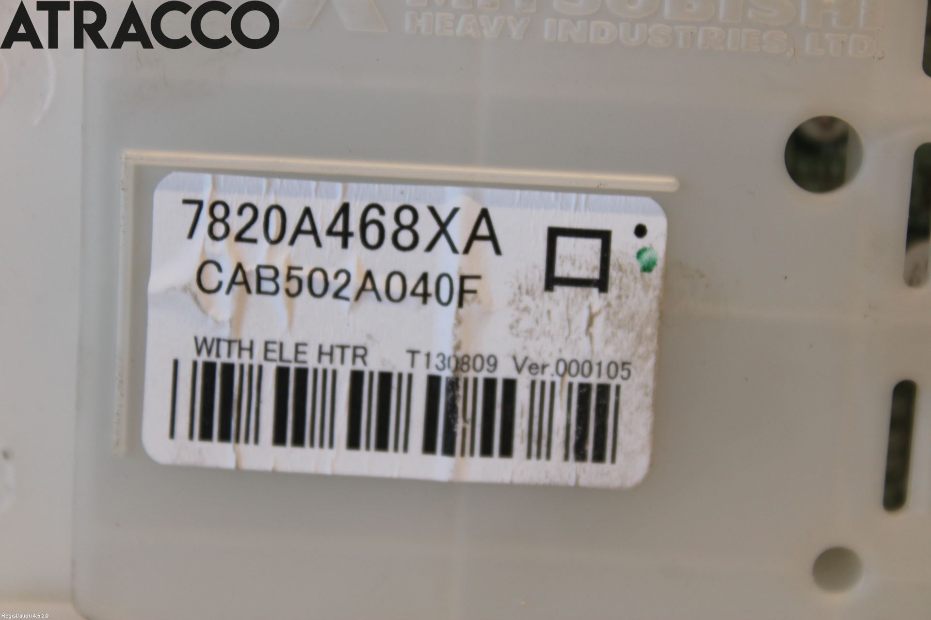 Mitsubishi OUTLANDER 13-21 Varme Ac Betjening-Display