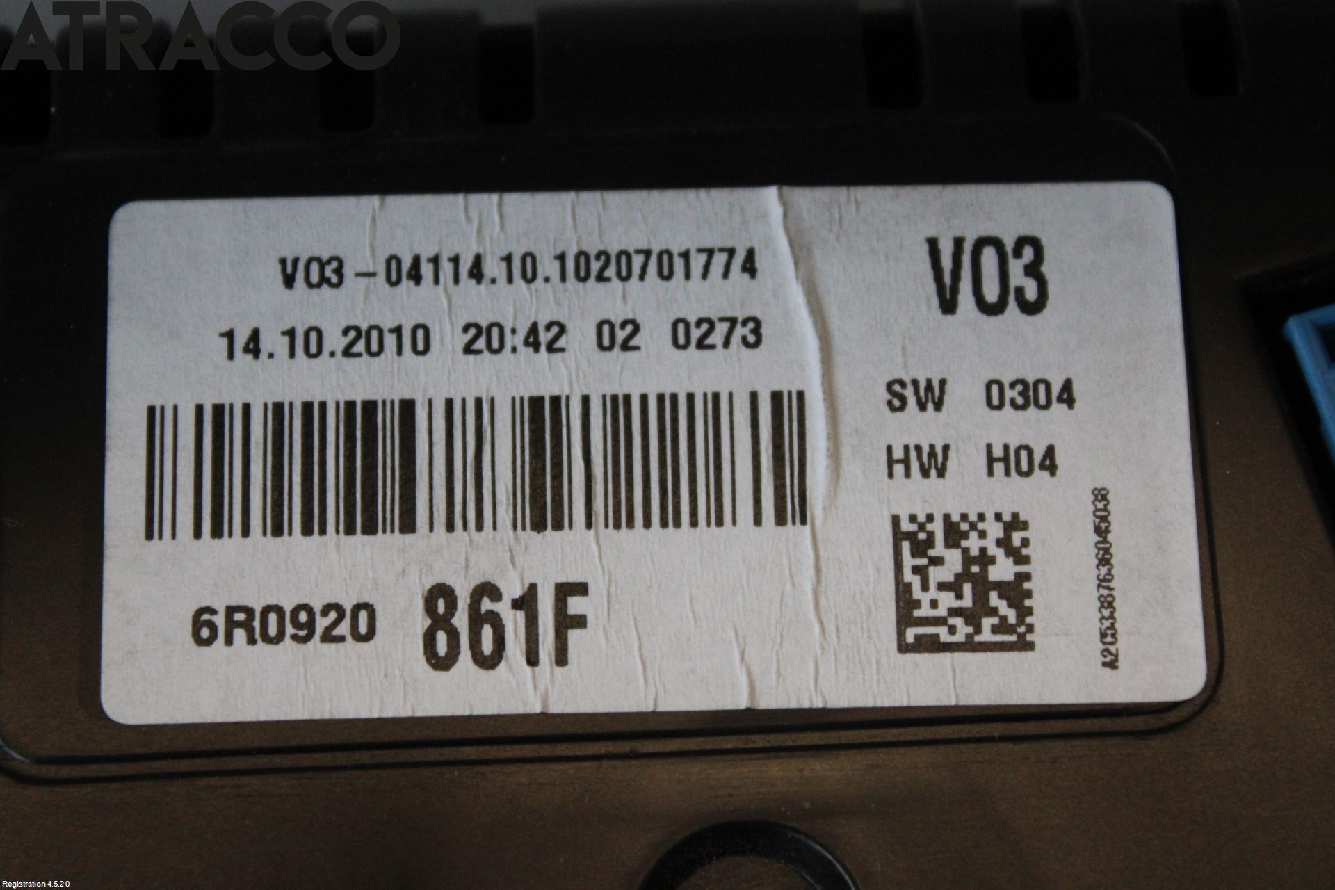 Volkswagen VW POLO 10-17 Instr Kombinert