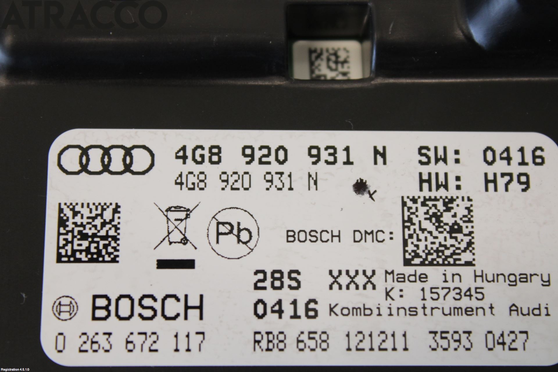 Audi A6/S6 4G 11-18 Instr Kombinert