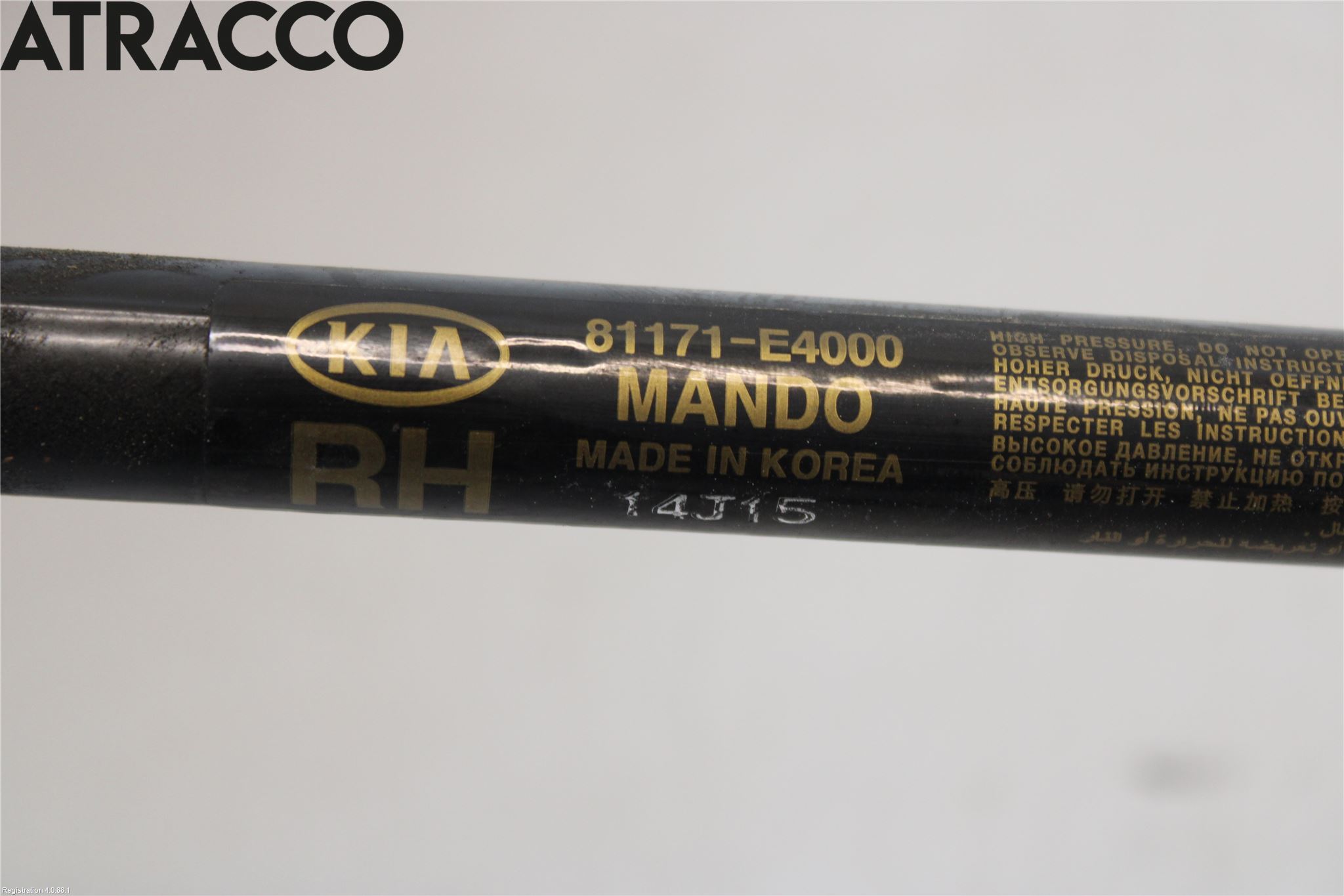 Kia SOUL 09- Panser Demper-Gassfjær