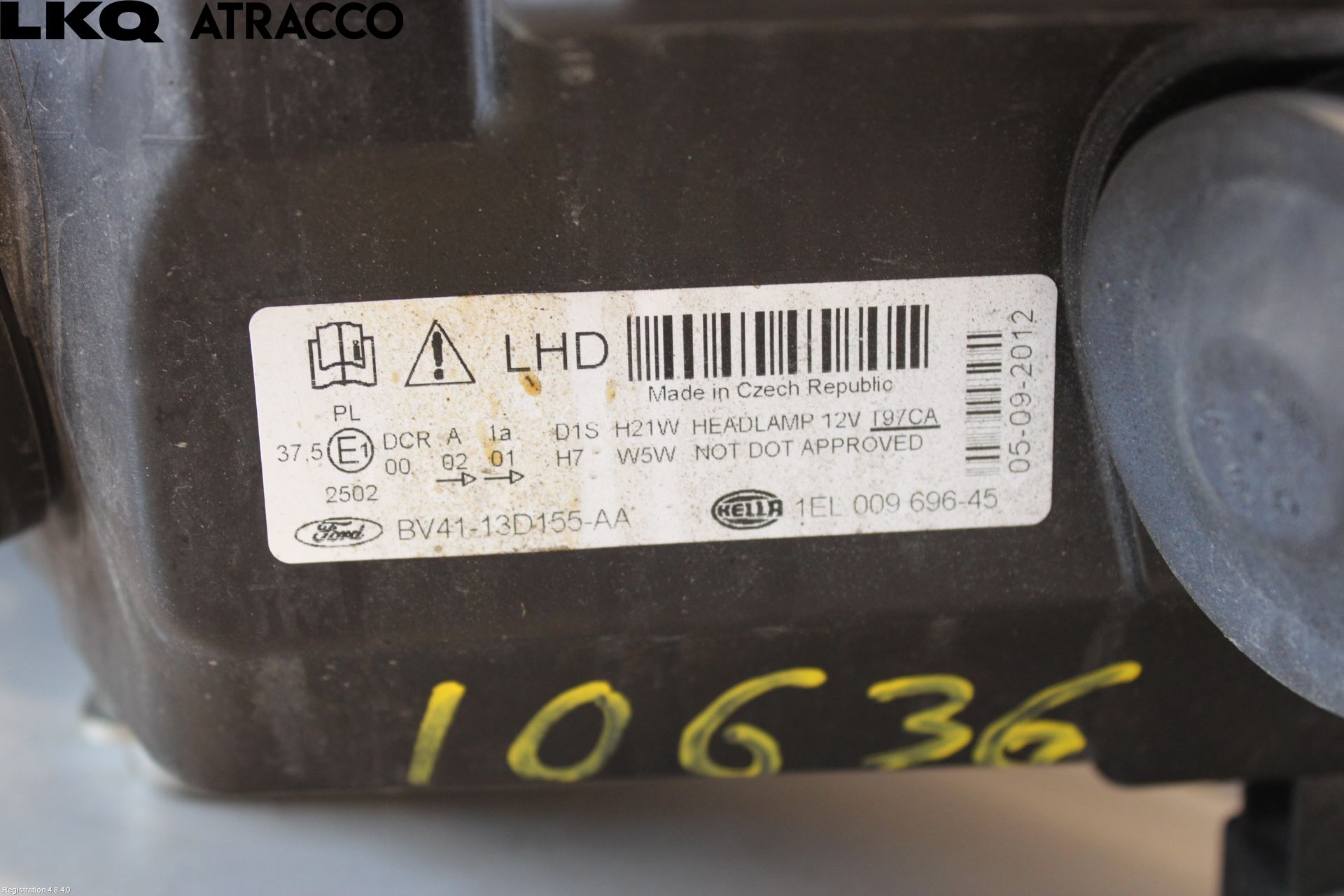 Ford KUGA 08-12 Frontlykt Venstre