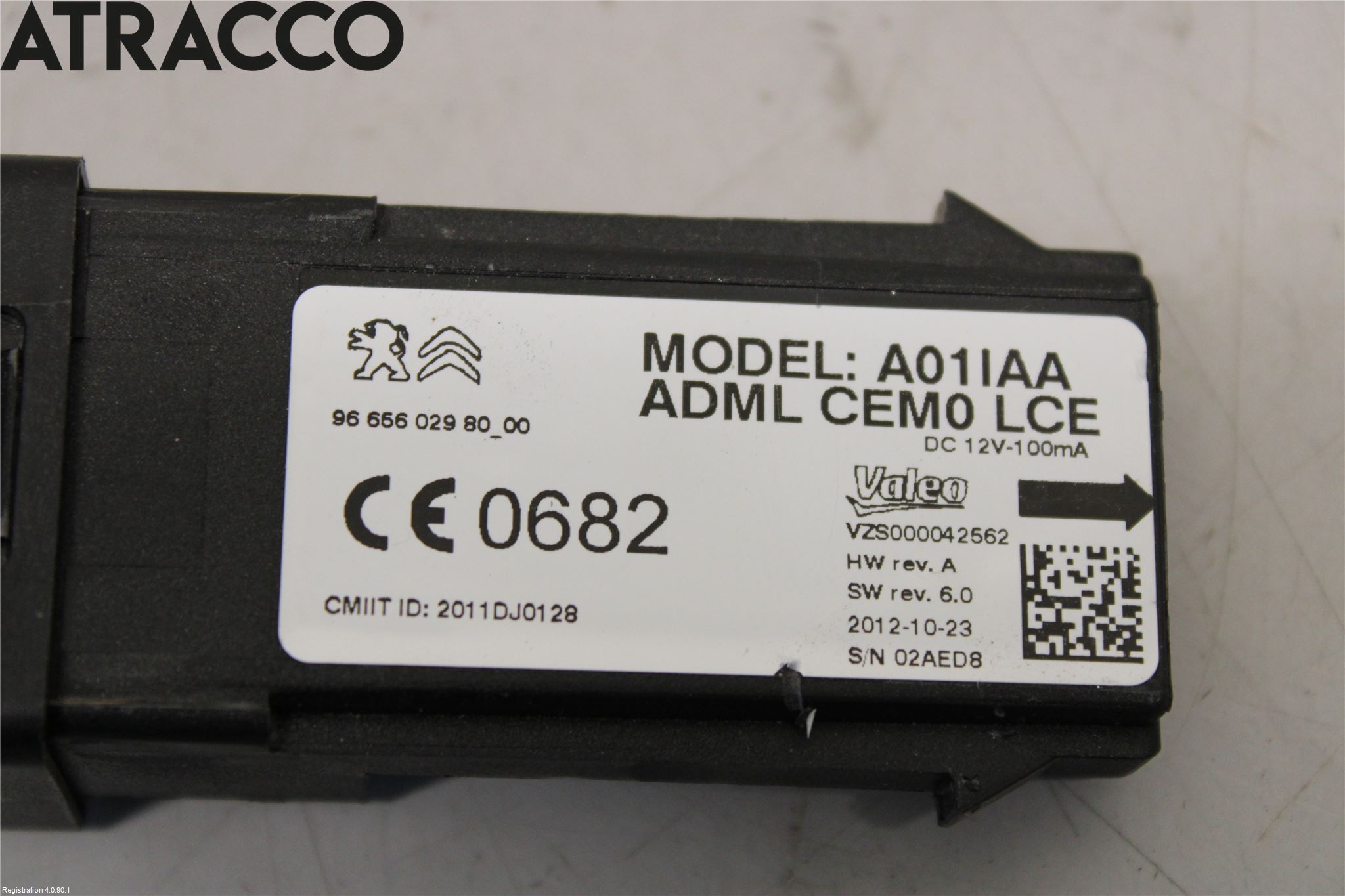 Peugeot 508 11-18 Tenningslås - Rattlås Elktroni