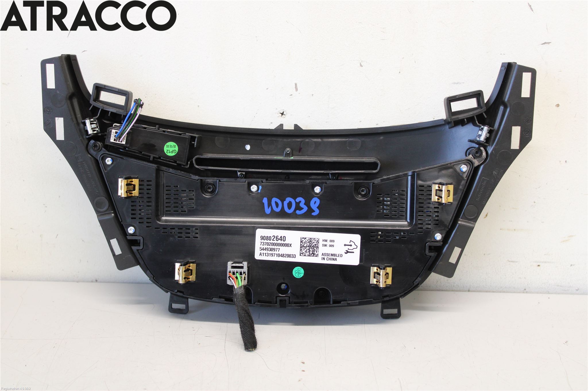 Opel INSIGNIA 09-16 Varme Ac Betjening-Display