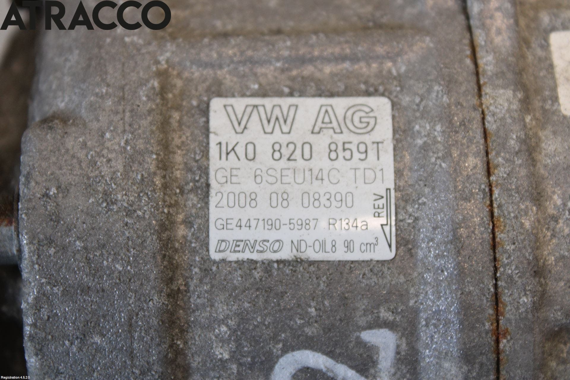 Volkswagen VW GOLF V 04-09 Varme Ac Kompressor