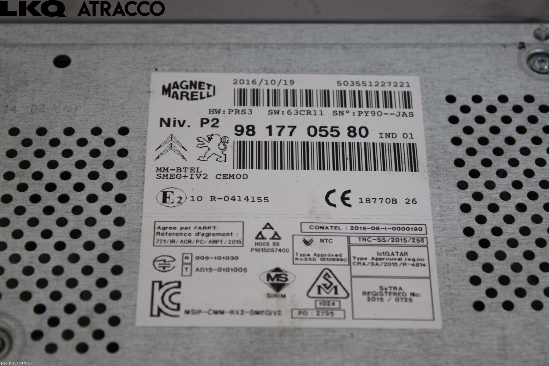 Peugeot 2008 13-20 Stereo Radio