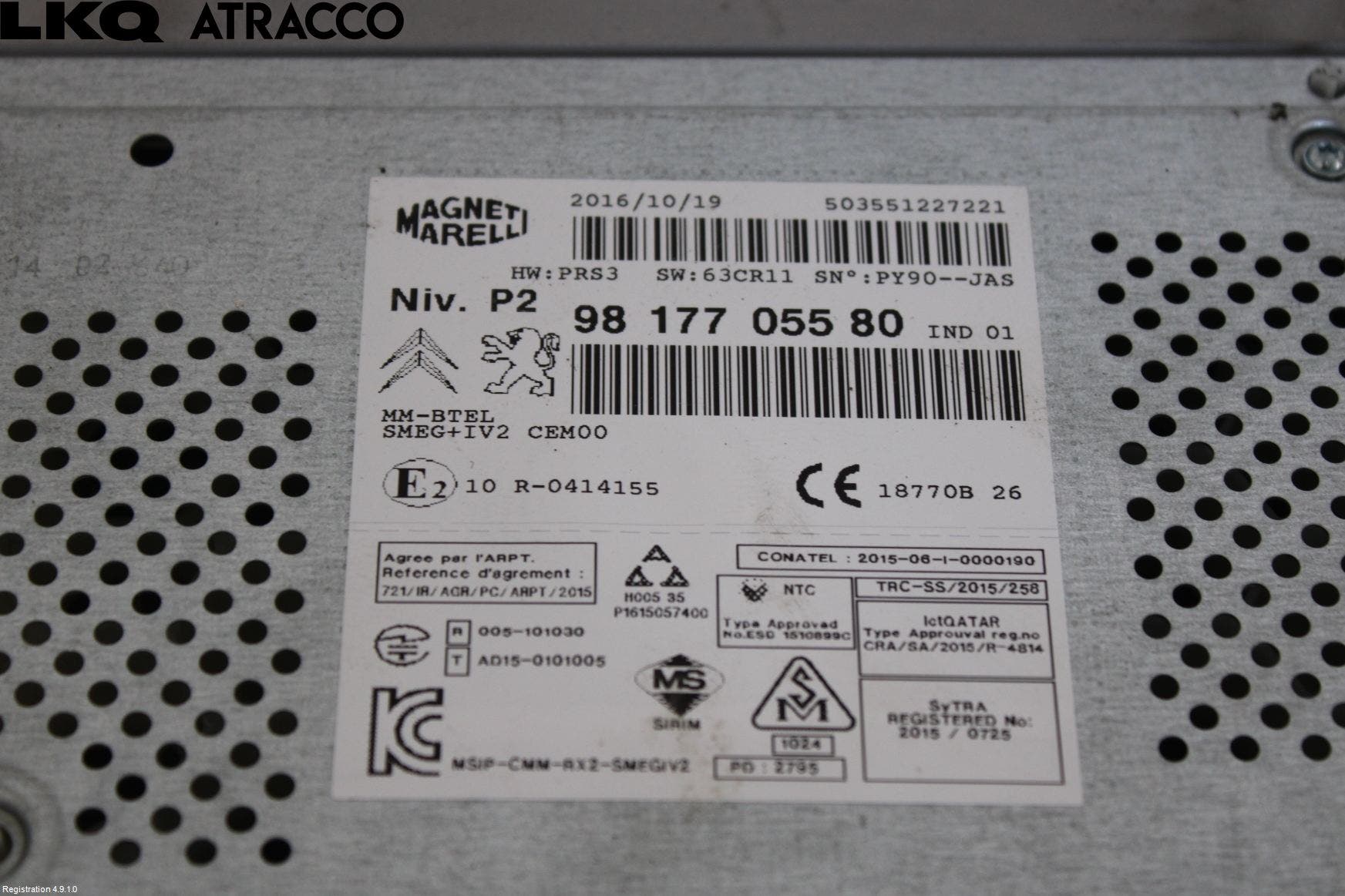 Peugeot 2008 13-20 Stereo Radio