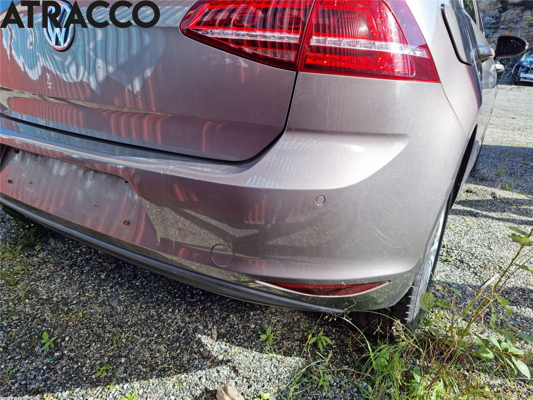 Volkswagen VW GOLF / E-GOLF VII 13-20 Støtfanger Bak Overtrekk