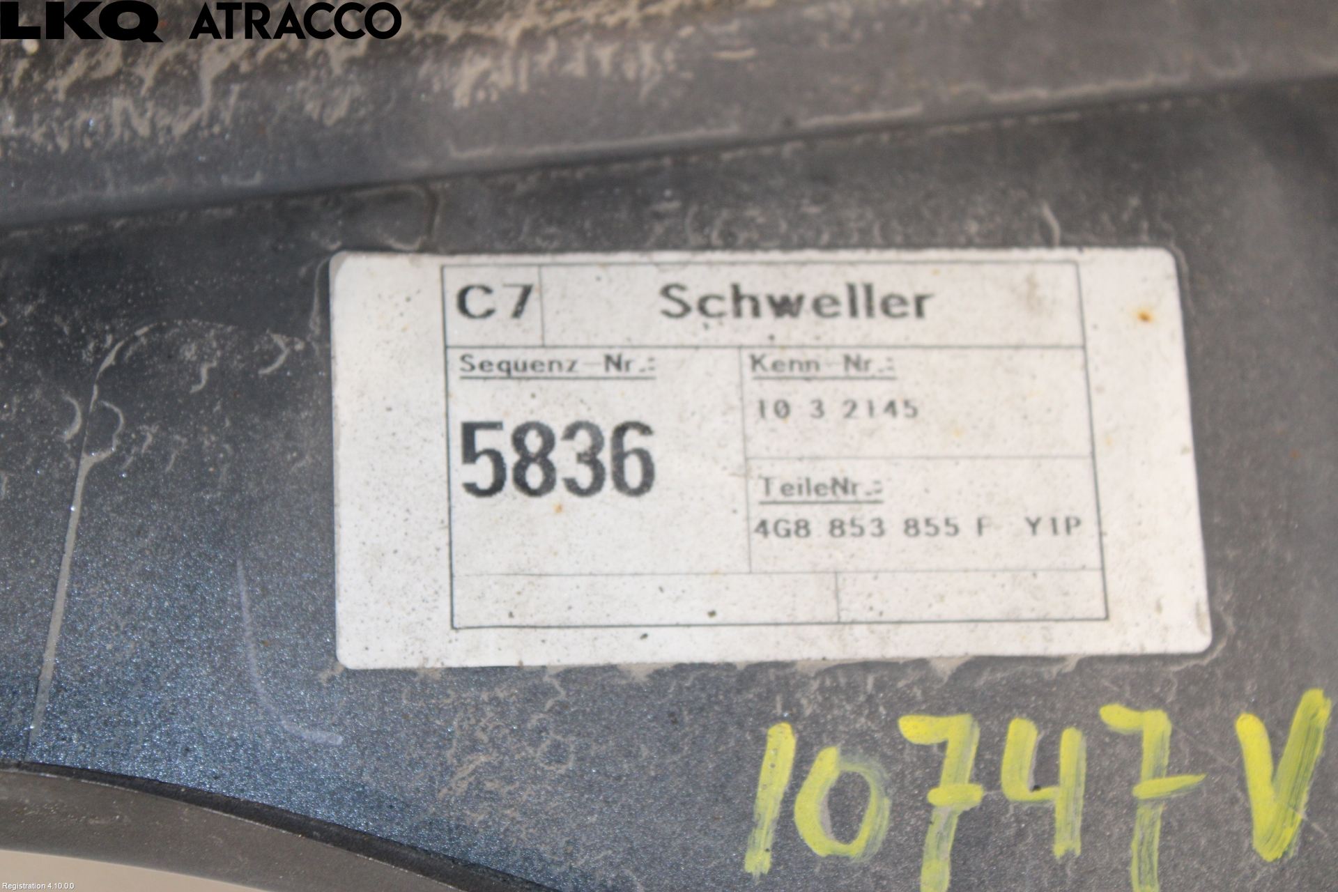 Audi A7/S7 4G 11-17 Kanalskjørt Venstre