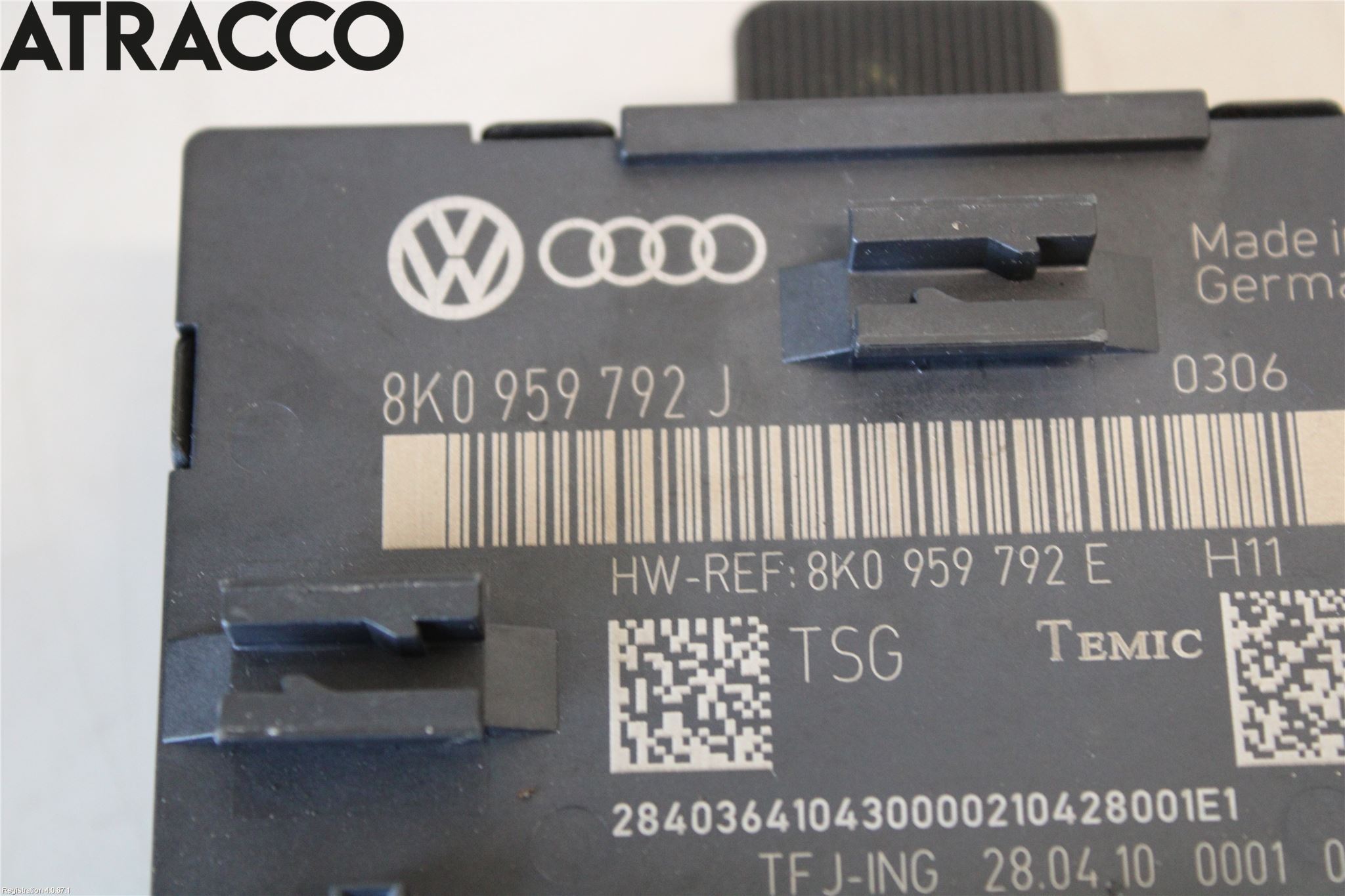 Audi A4/S4 08-11 Styreenhet Dør