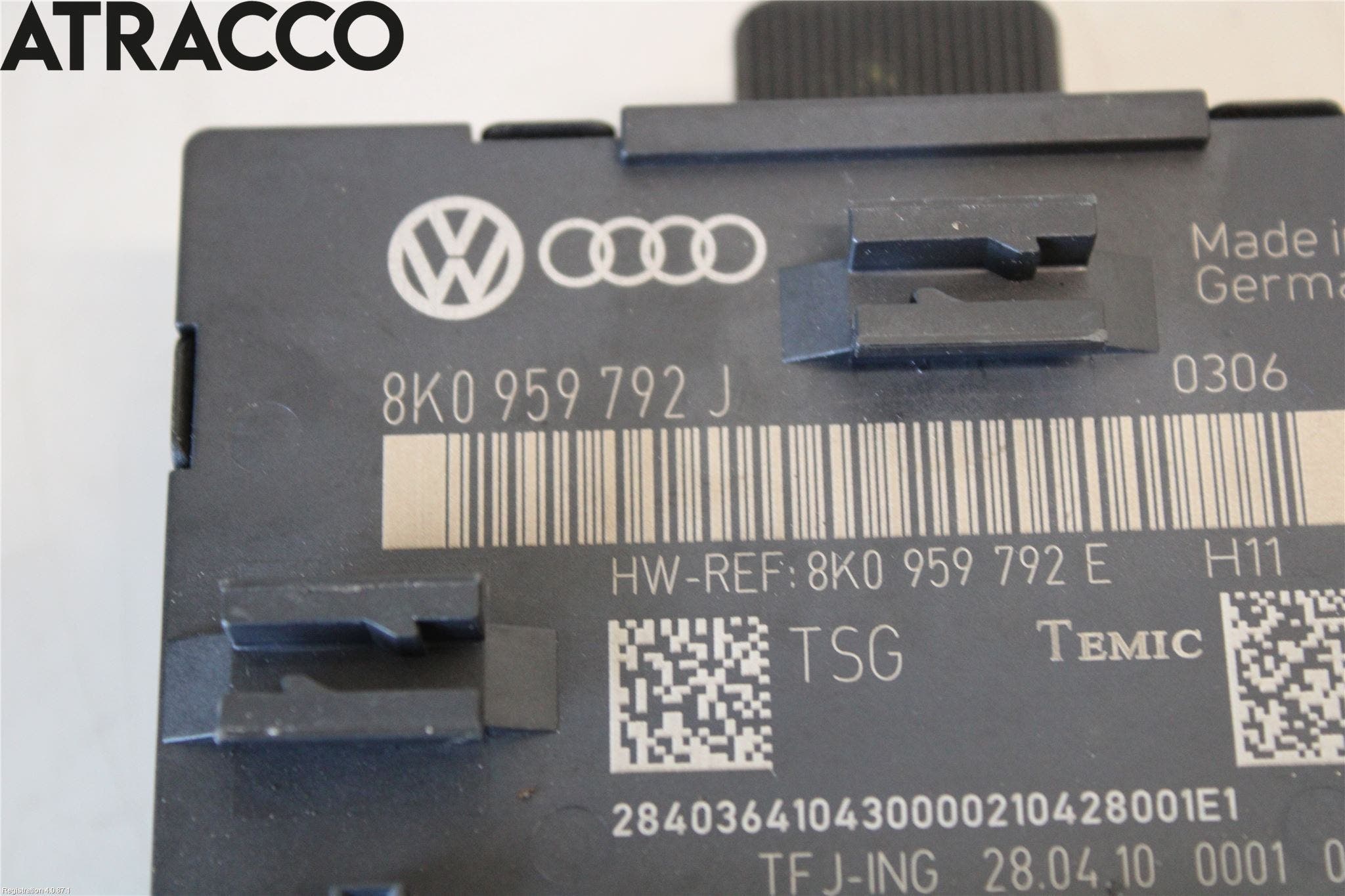 Audi A4/S4 08-11 Styreenhet Dør