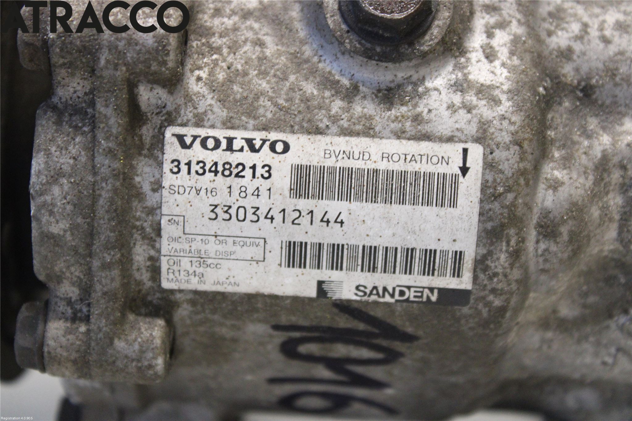 Volvo V70 08-13 Varme Ac Kompressor