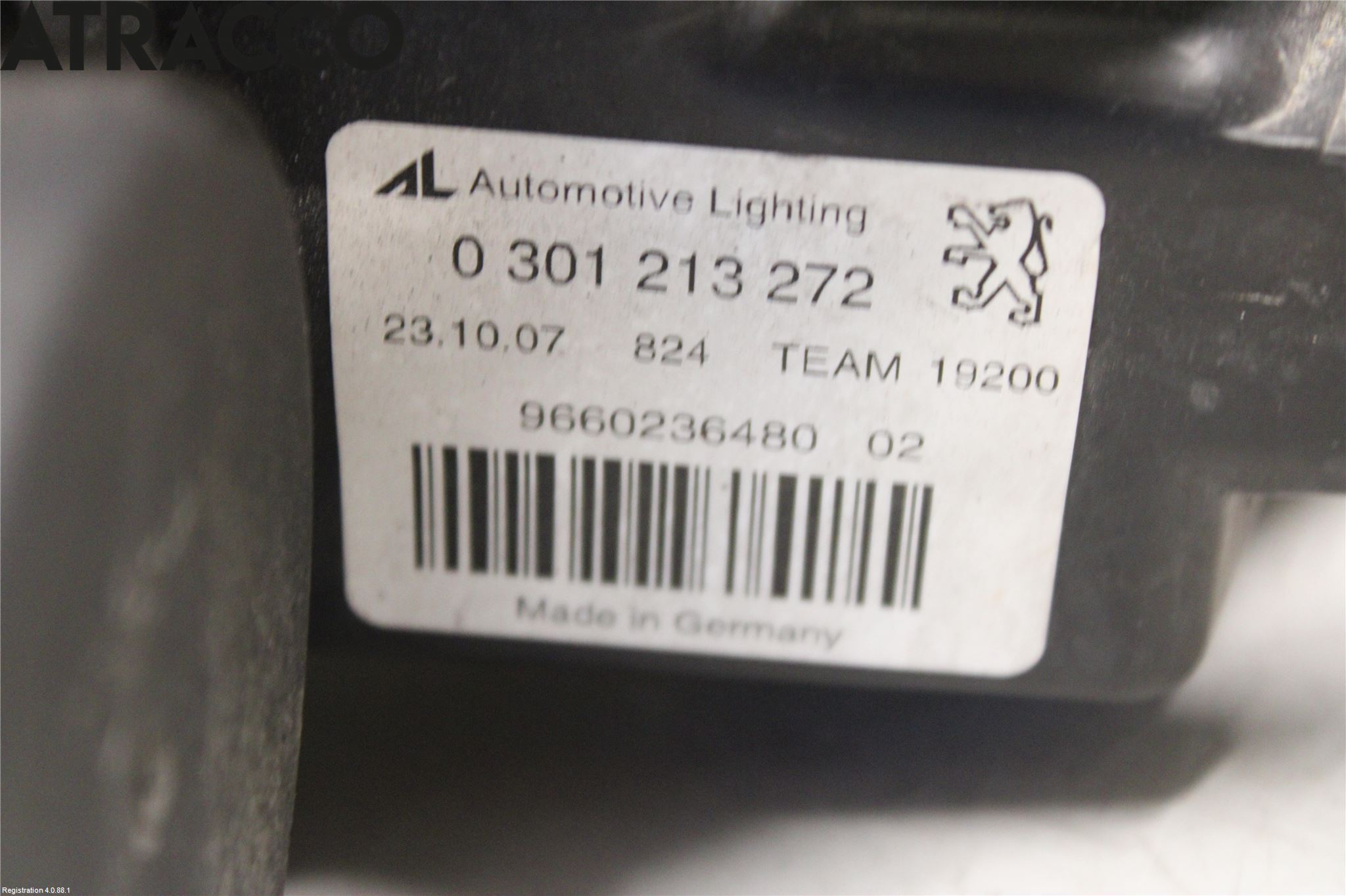 Peugeot 407 Frontlykt Høyre