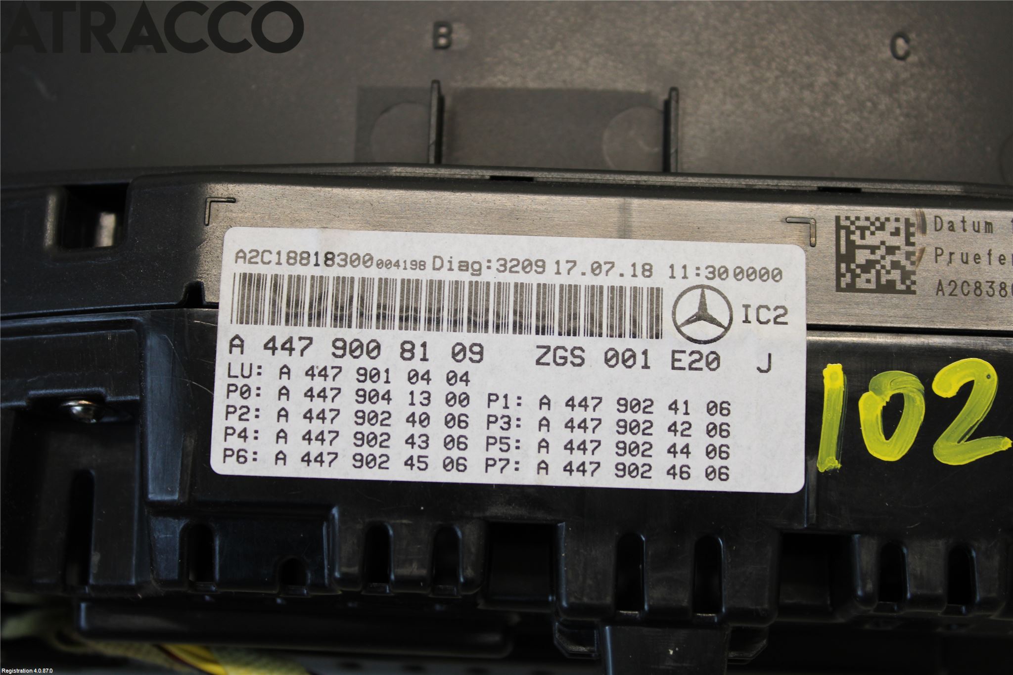 Mercedes-Benz MB VITO/V-KLASS (W640,W447,W448) 14- Instr Kombinert