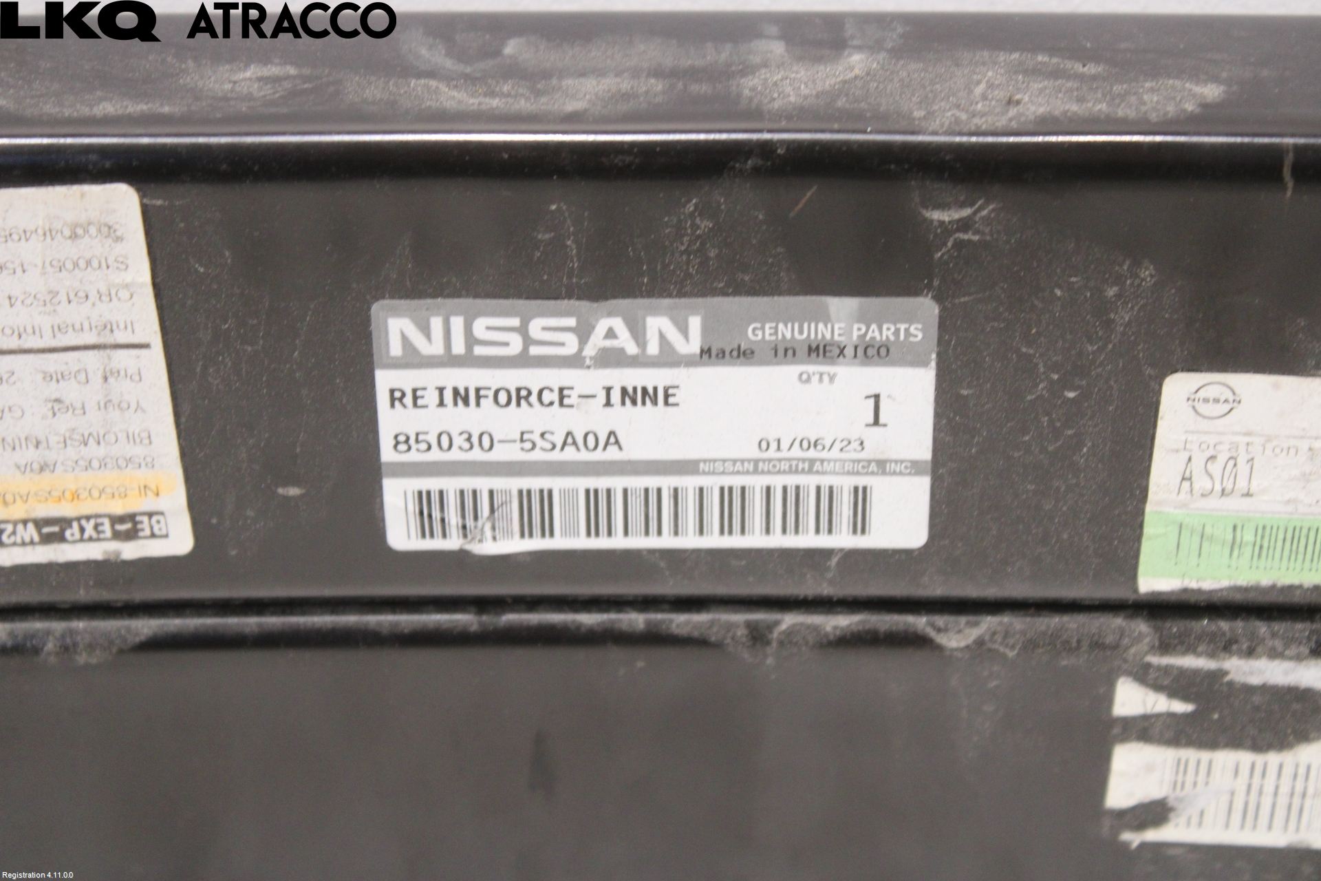 Nissan LEAF 18- Støtfanger Bak Bjelke