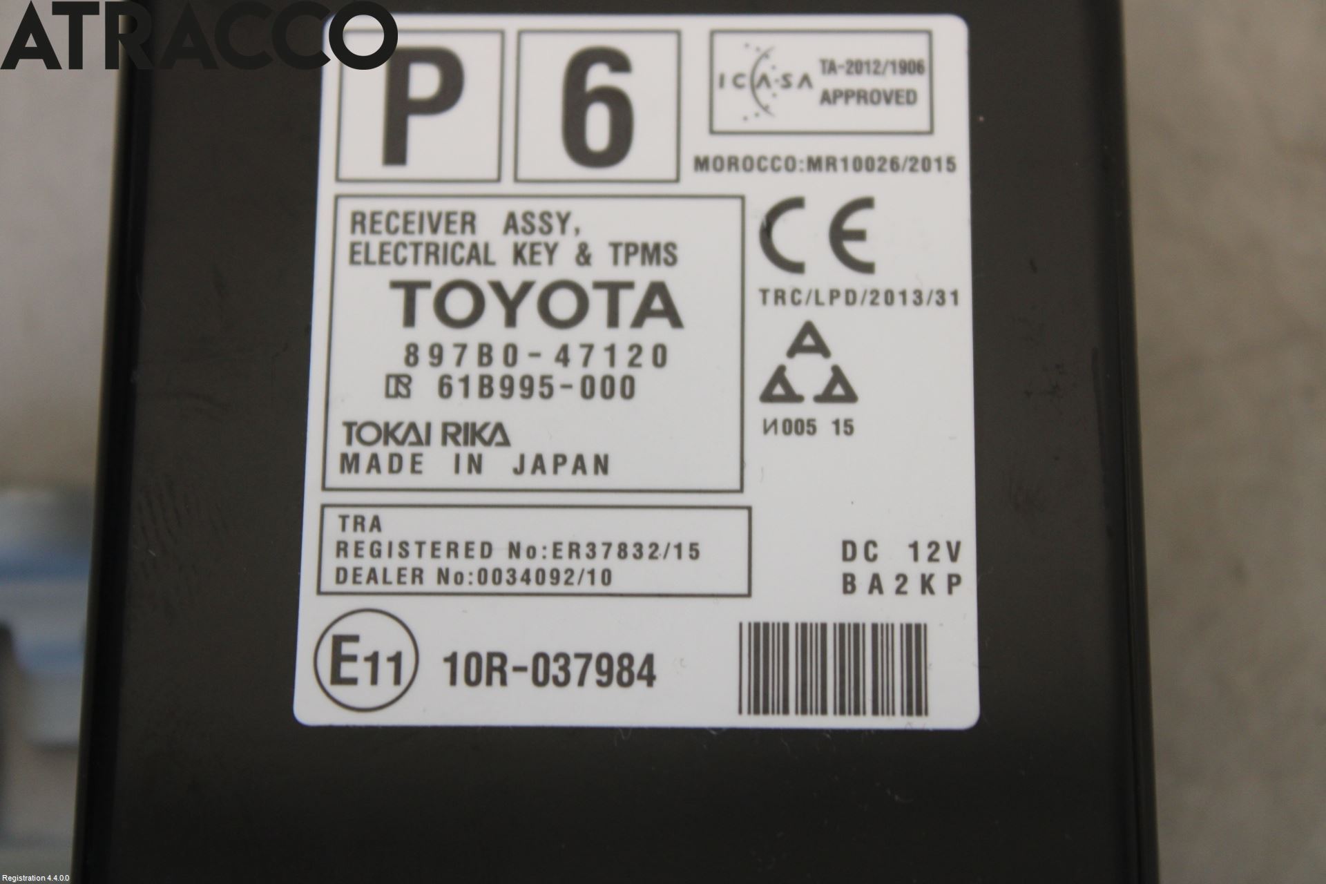 Toyota PRIUS+ ZVW40 12-20 Styreenhet Øvrig