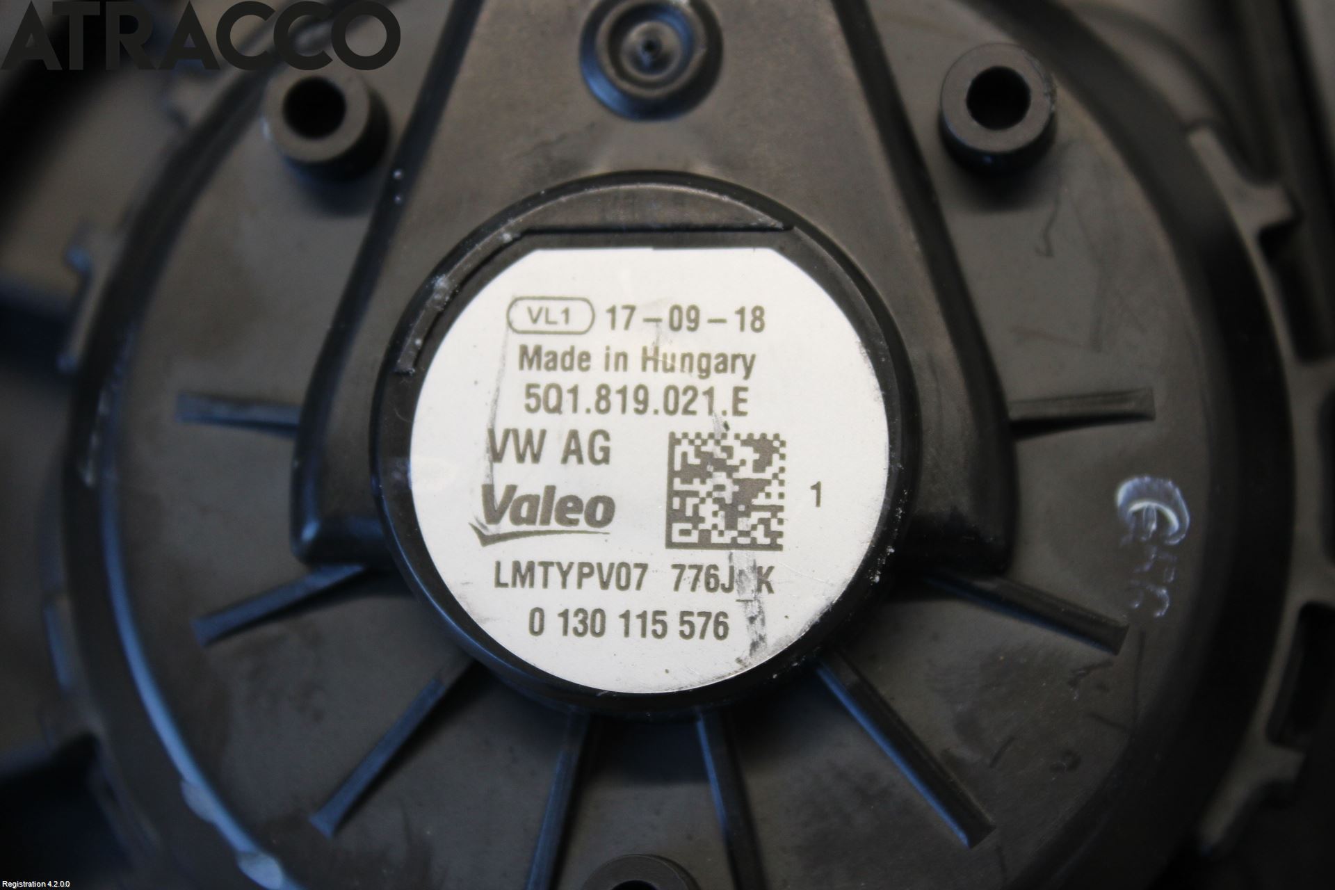 Audi Q2/SQ2 17- Varmeapparat Viftemotor