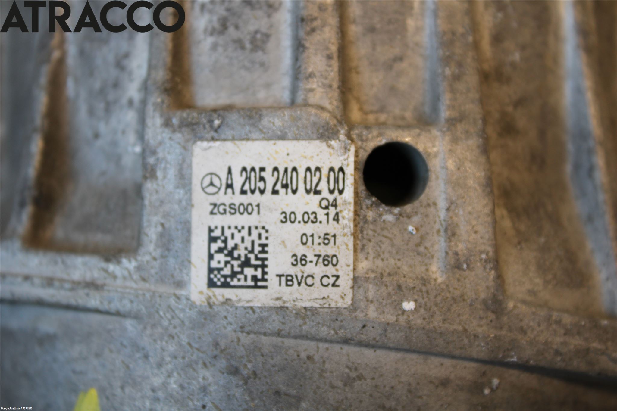 Mercedes-Benz MB C-KLASS (W205) 14-21 Motor Feste Gummi